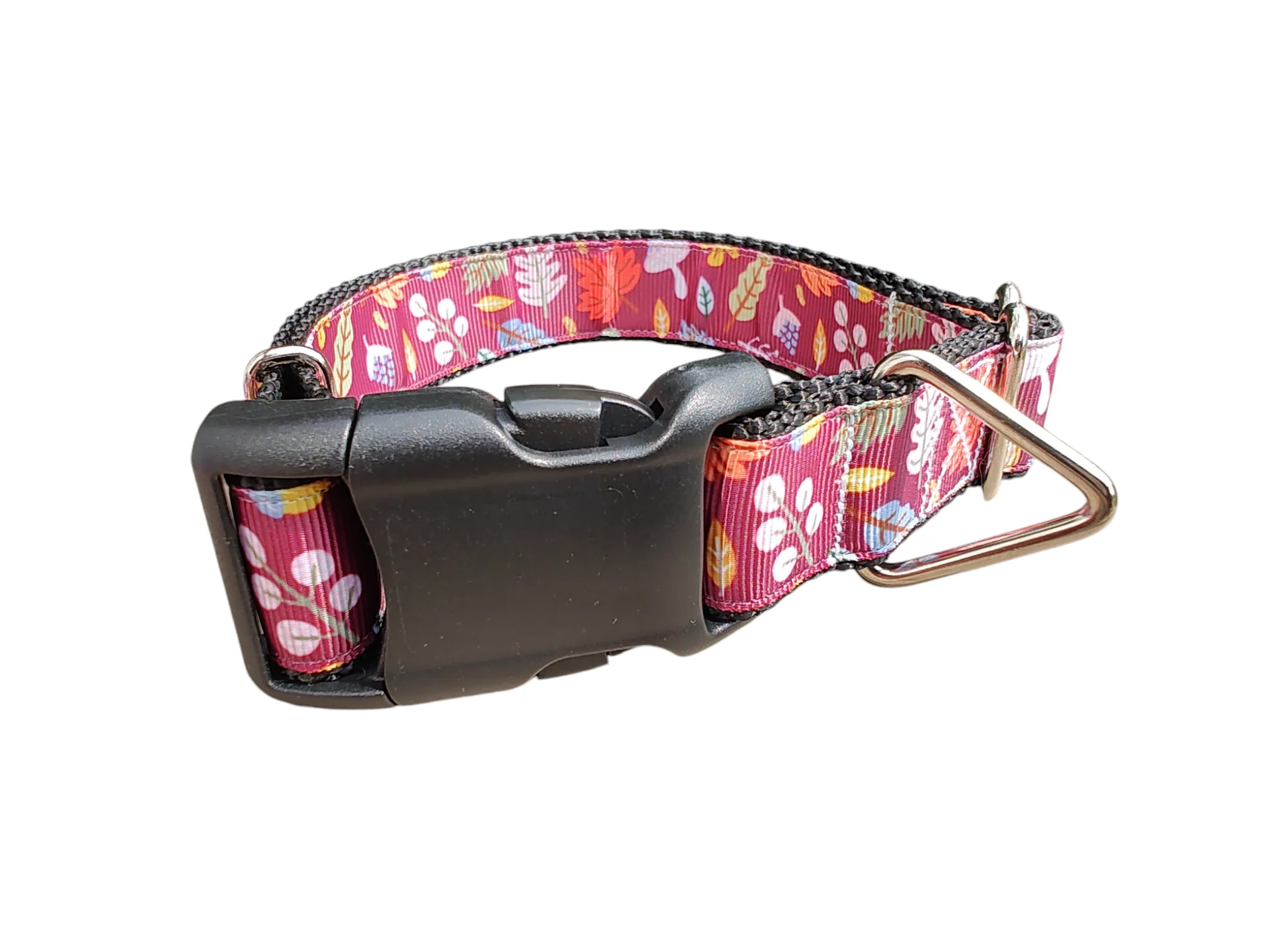 Fall Leaves Nylon Dog Collar - Image 2