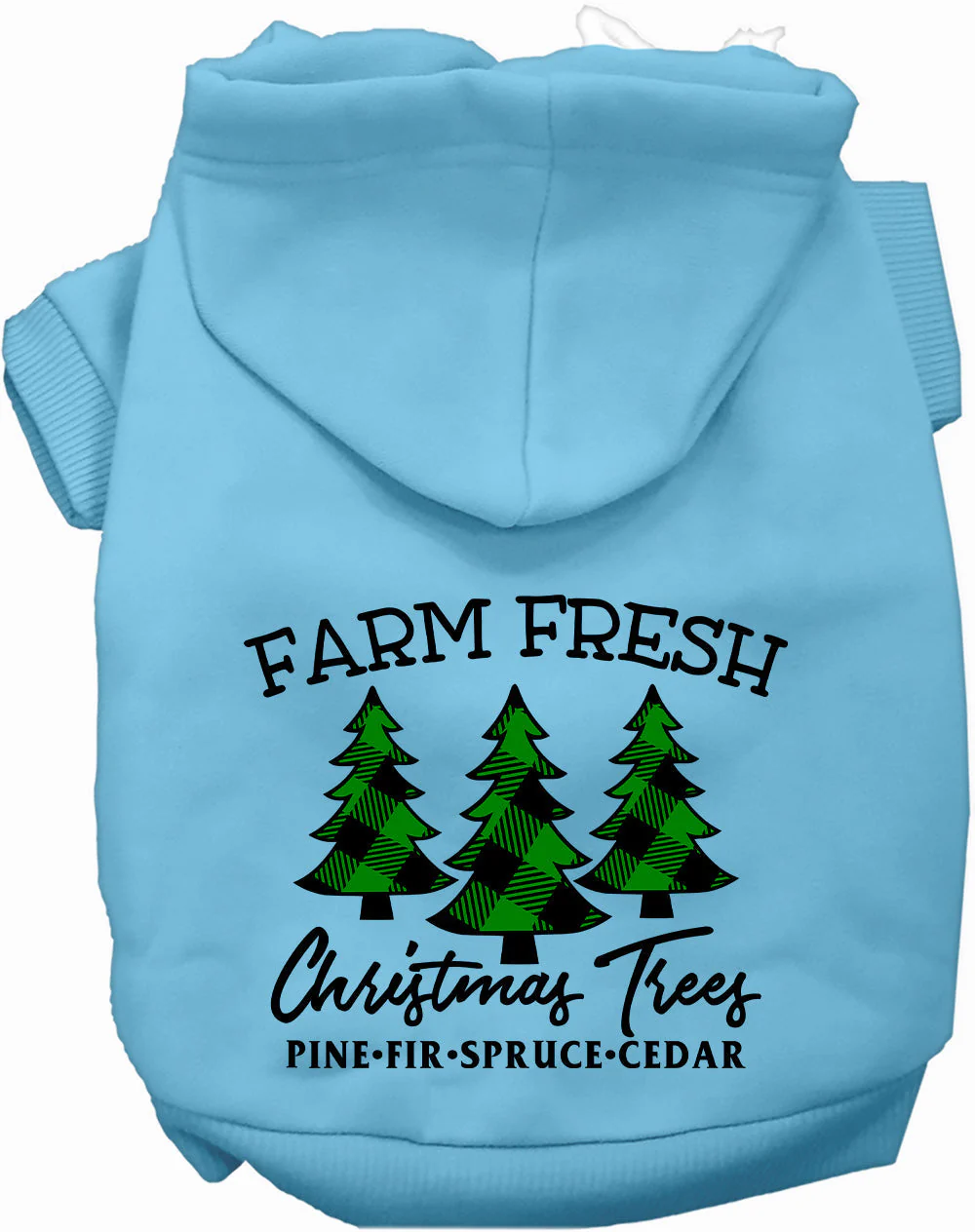 Farm Fresh Christmas Trees Pet Hoodie - Image 3