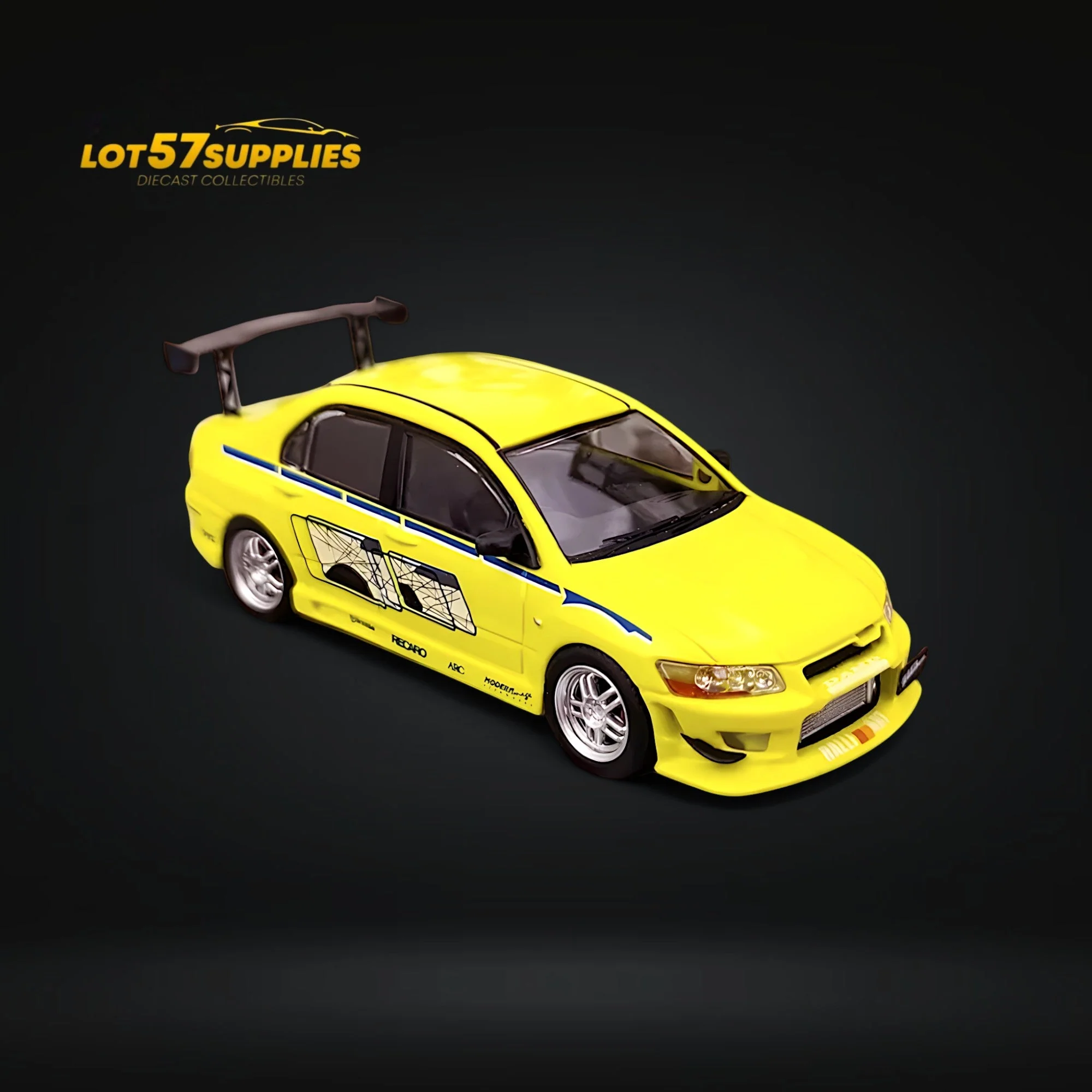 Fast Speed Mitsubishi Lancer Evolution EVO VII FNF Green Livery 1:64 - Image 3