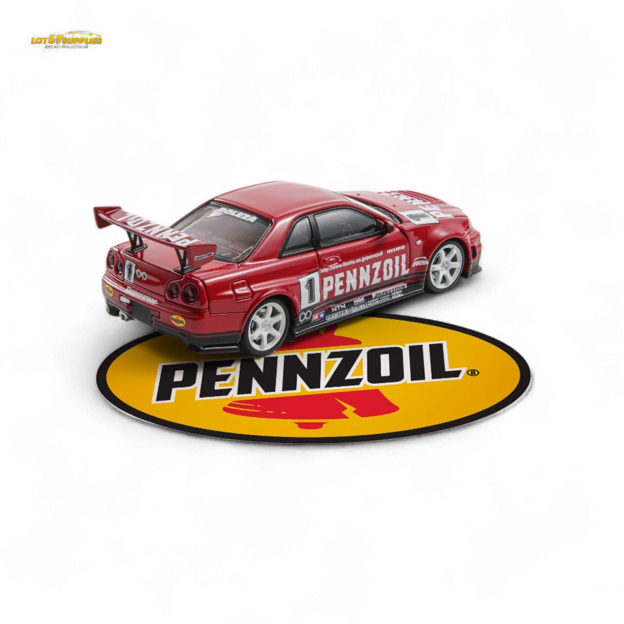 Fast Speed Skyline GT-R R34 Nismo Z-Tune Red 1:64 - Image 2