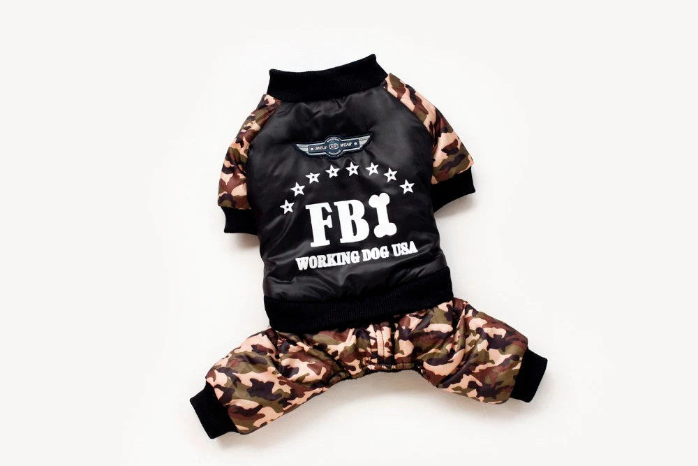 FBI Camouflage Coat |  Jumpsuit Pants - Image 3