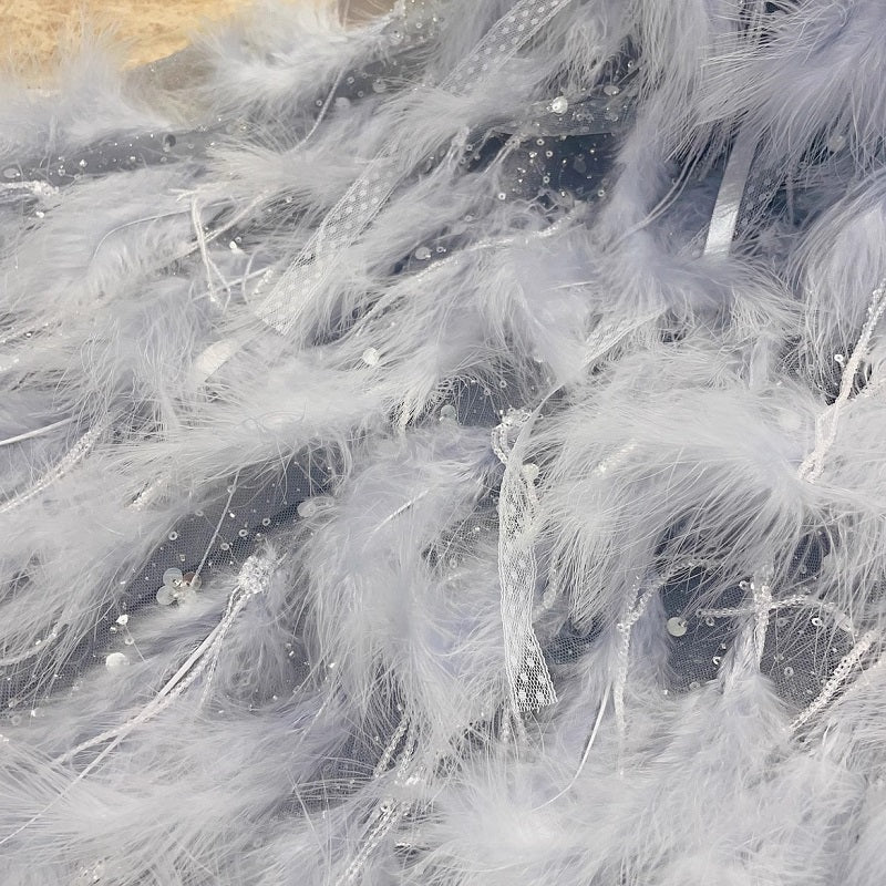 Feather Fantasy Pet Gown | Luxury Dog Dress for Special Occasions - Image 8
