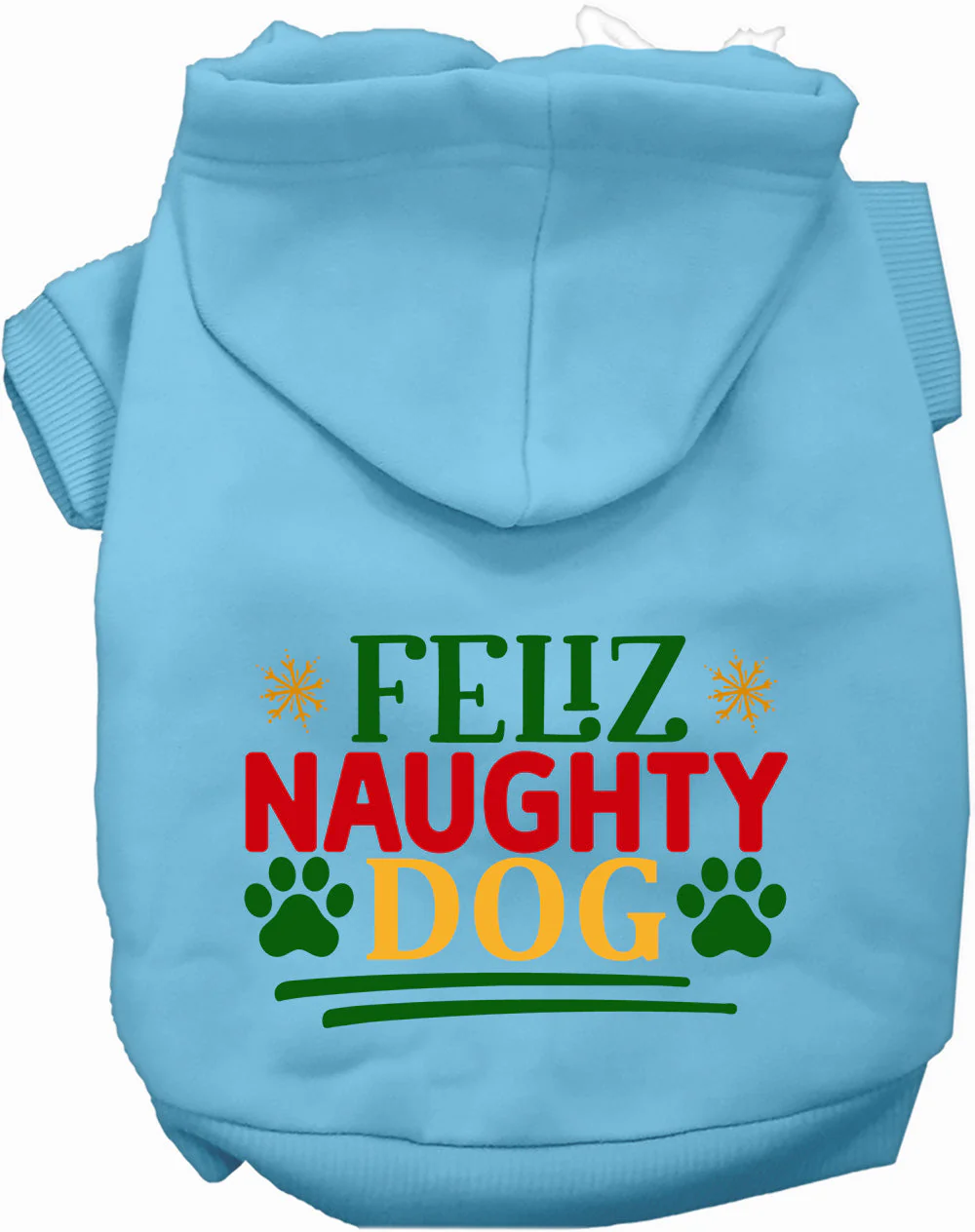 Feliz Naughty Dog Christmas Pet Hoodie - Image 3
