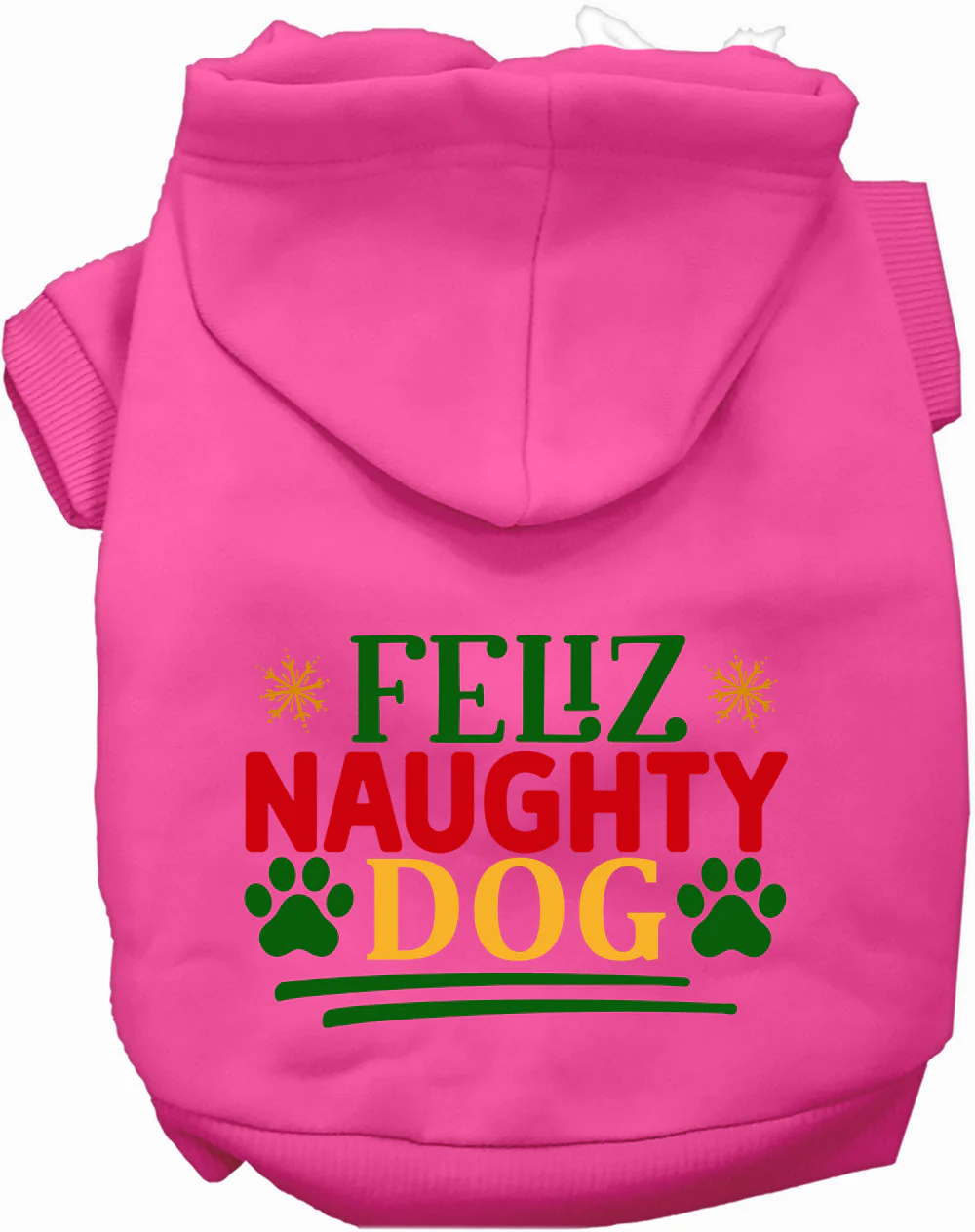 Feliz Naughty Dog Christmas Pet Hoodie - Image 4