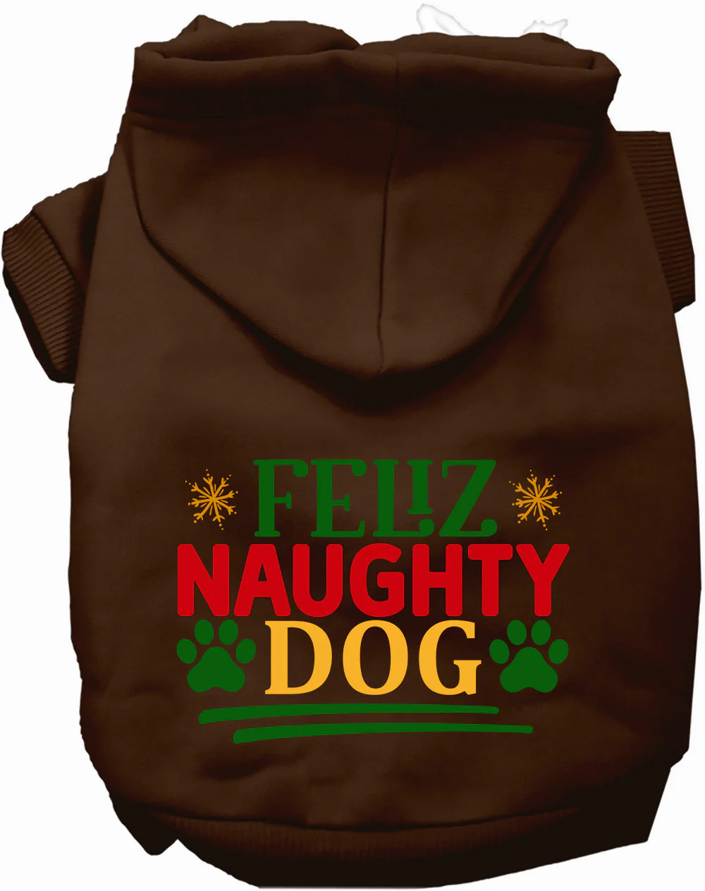 Feliz Naughty Dog Christmas Pet Hoodie - Image 5