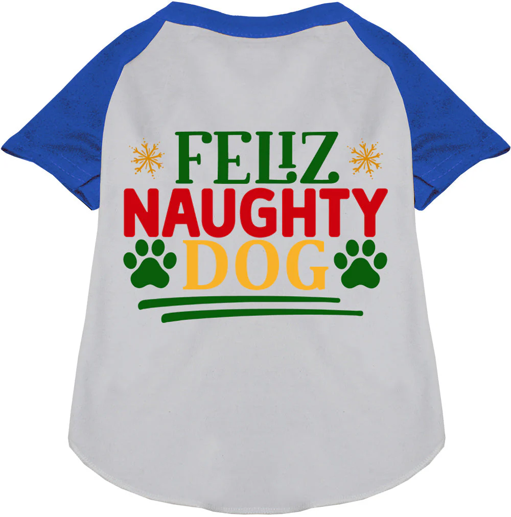 Feliz Naughty Dog Pet Raglan Shirt - Image 4