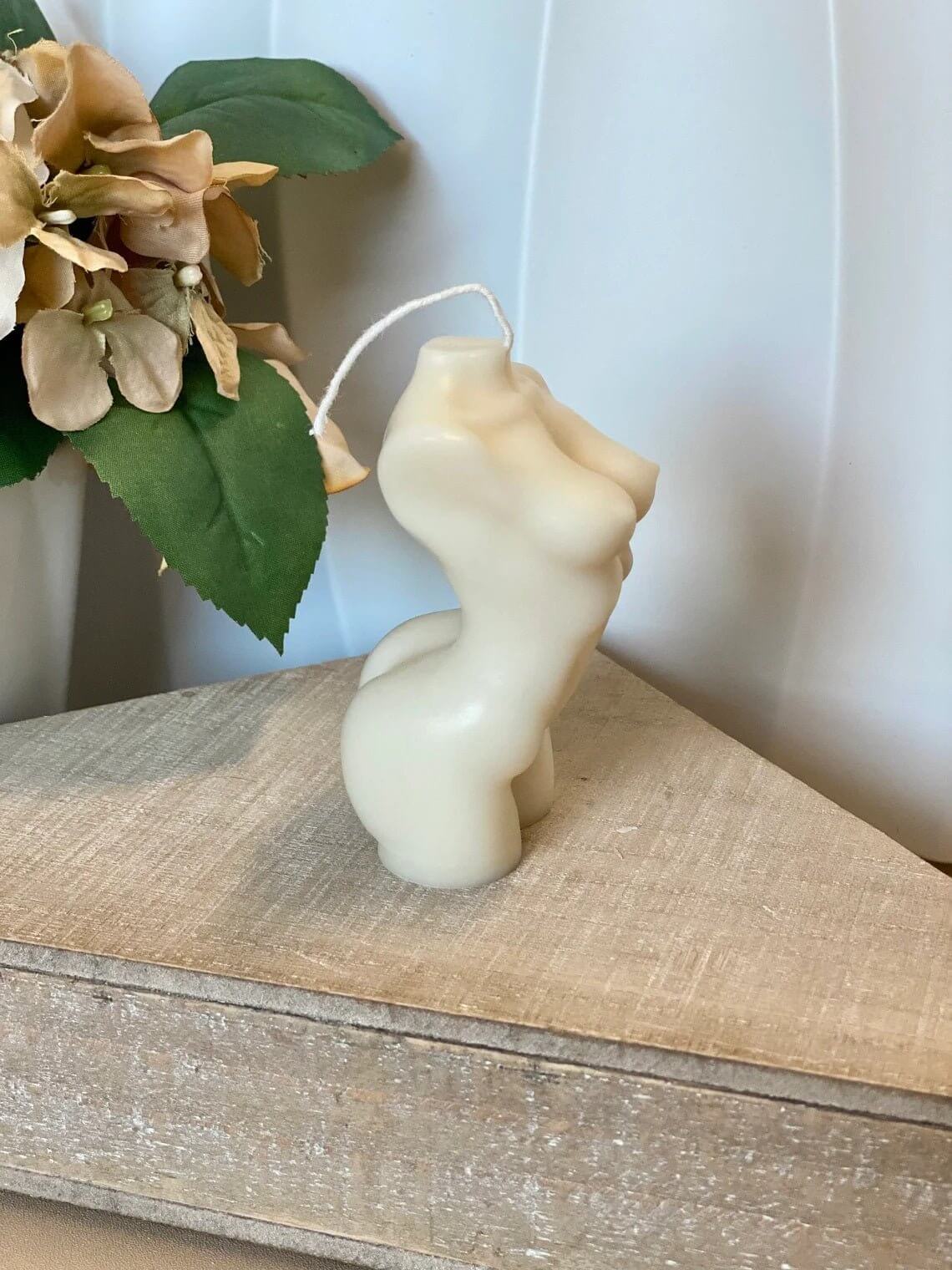 Female Body Candle - Artistic Soy Wax Scented Candle for Elegant Home Decor - Image 4