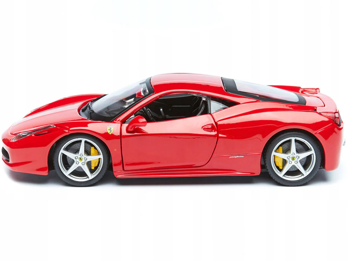 Ferrari 458 Italia Red 1/24 Diecast Model Car by Bburago - Image 2