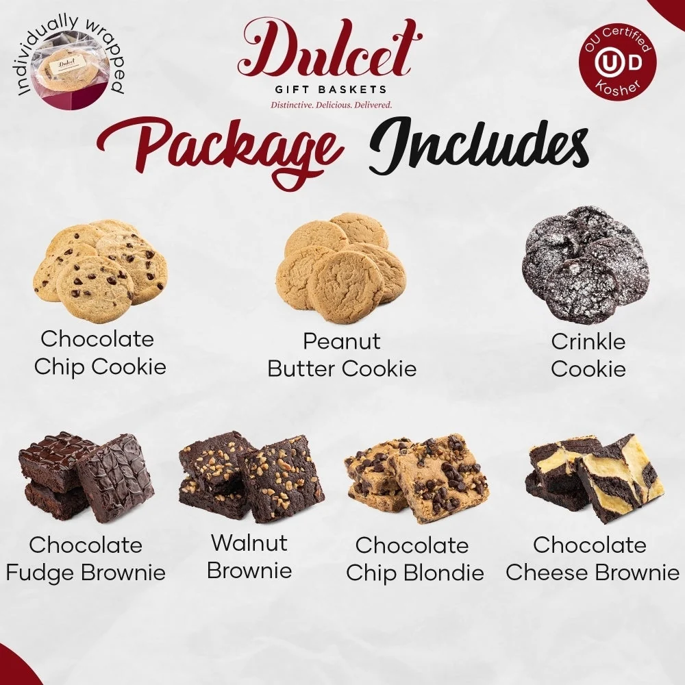 Festive Cookie and Brownie Gourmet Gift Box - Image 5