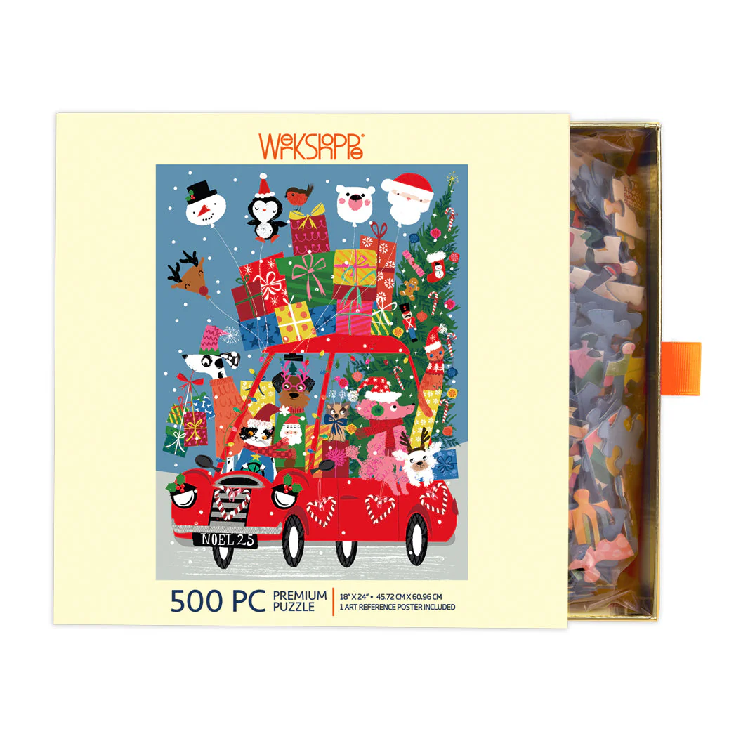 Festive Fun Car 500 Piece Christmas Puzzle - Image 2