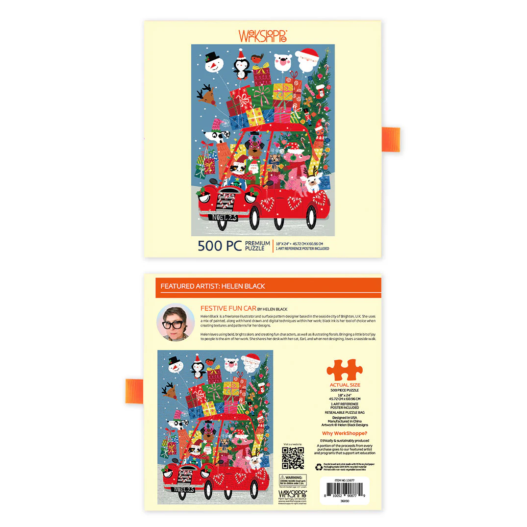 Festive Fun Car 500 Piece Christmas Puzzle - Image 3