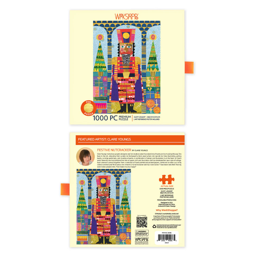 Festive Nutcracker Gold Foil 1000 Piece Jigsaw Puzzle - Image 4