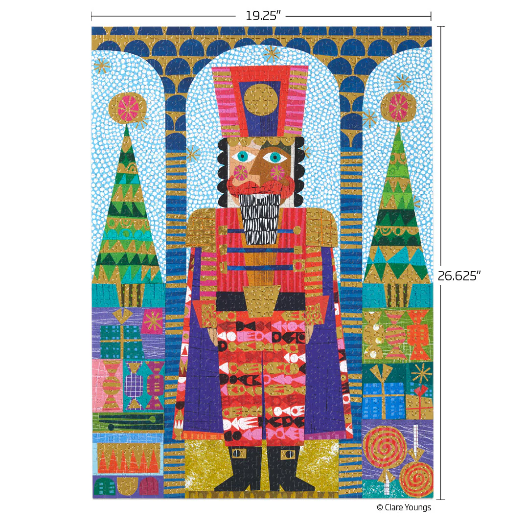 Festive Nutcracker Gold Foil 1000 Piece Jigsaw Puzzle - Image 5