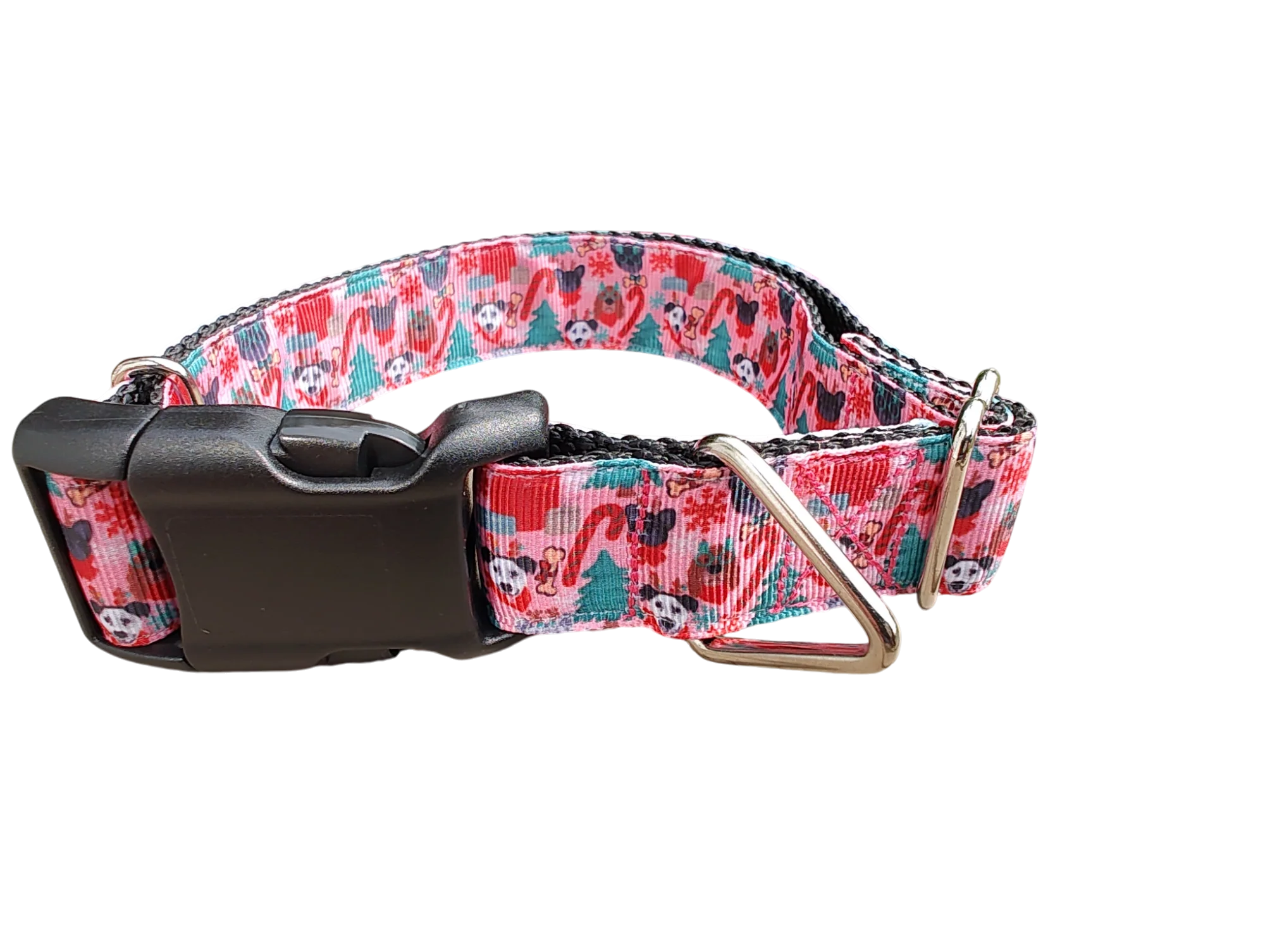 Festive Pups Christmas Nylon Dog Collar - Image 2