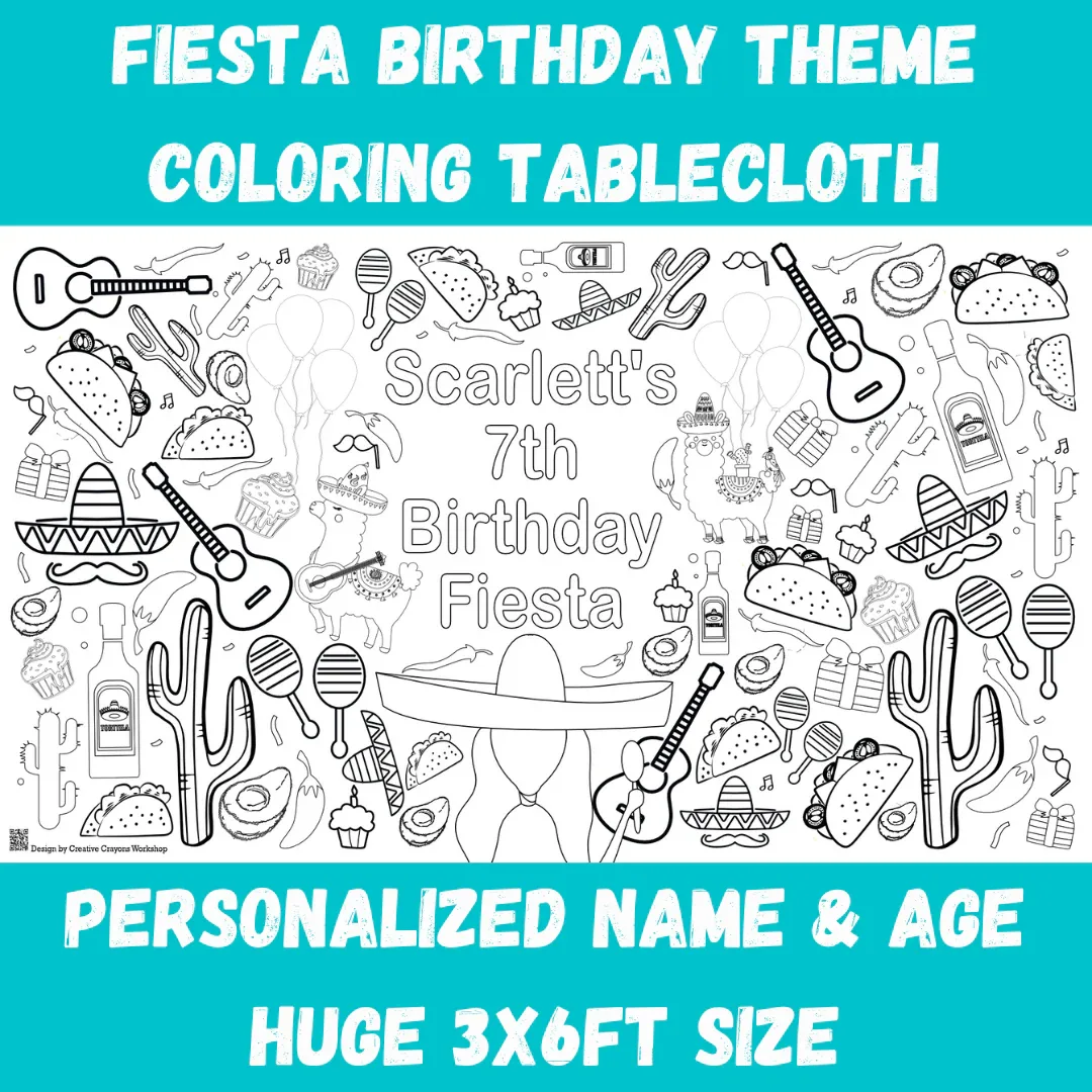 Fiesta Coloring Tablecloth - Image 3
