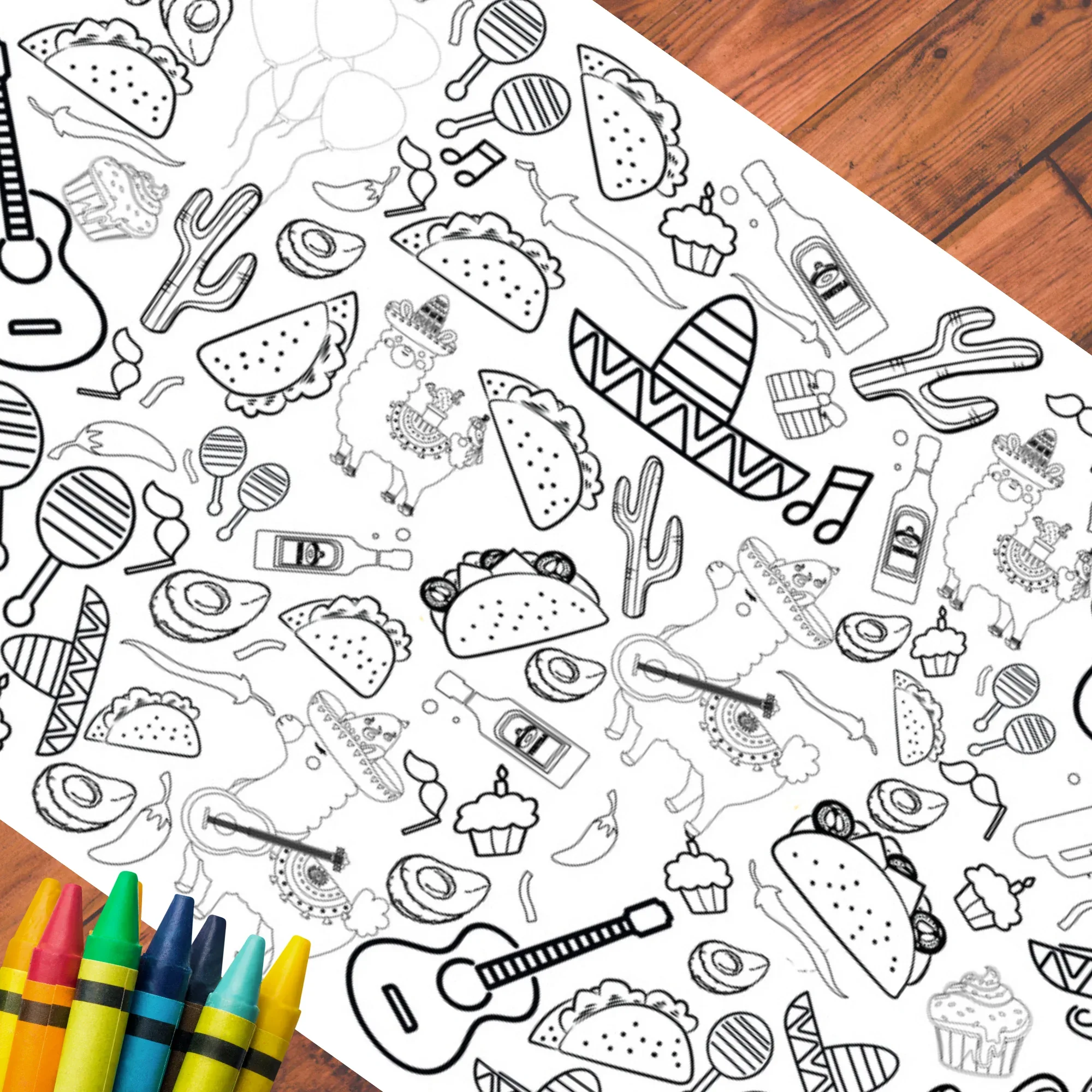 Fiesta Coloring Tablecloth - Image 4