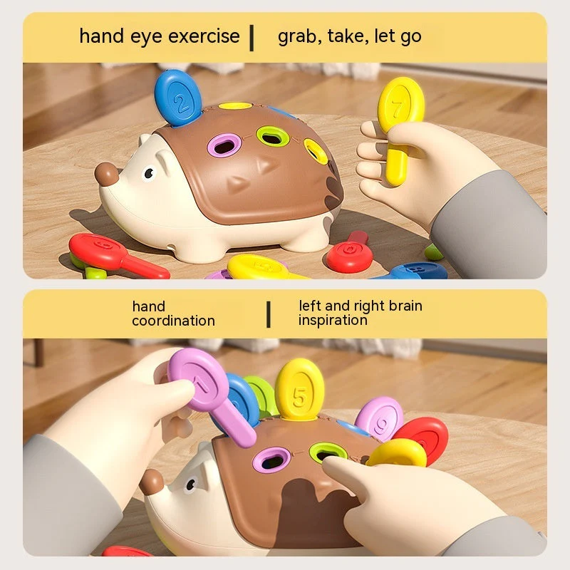 Fine Motor Training Toys Early Childhood Education Hand-eye Coordination Splicing Little Hedgehog - Image 2