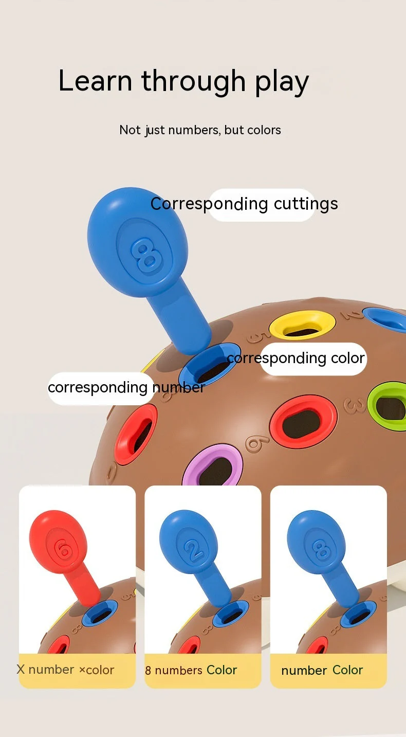 Fine Motor Training Toys Early Childhood Education Hand-eye Coordination Splicing Little Hedgehog - Image 7