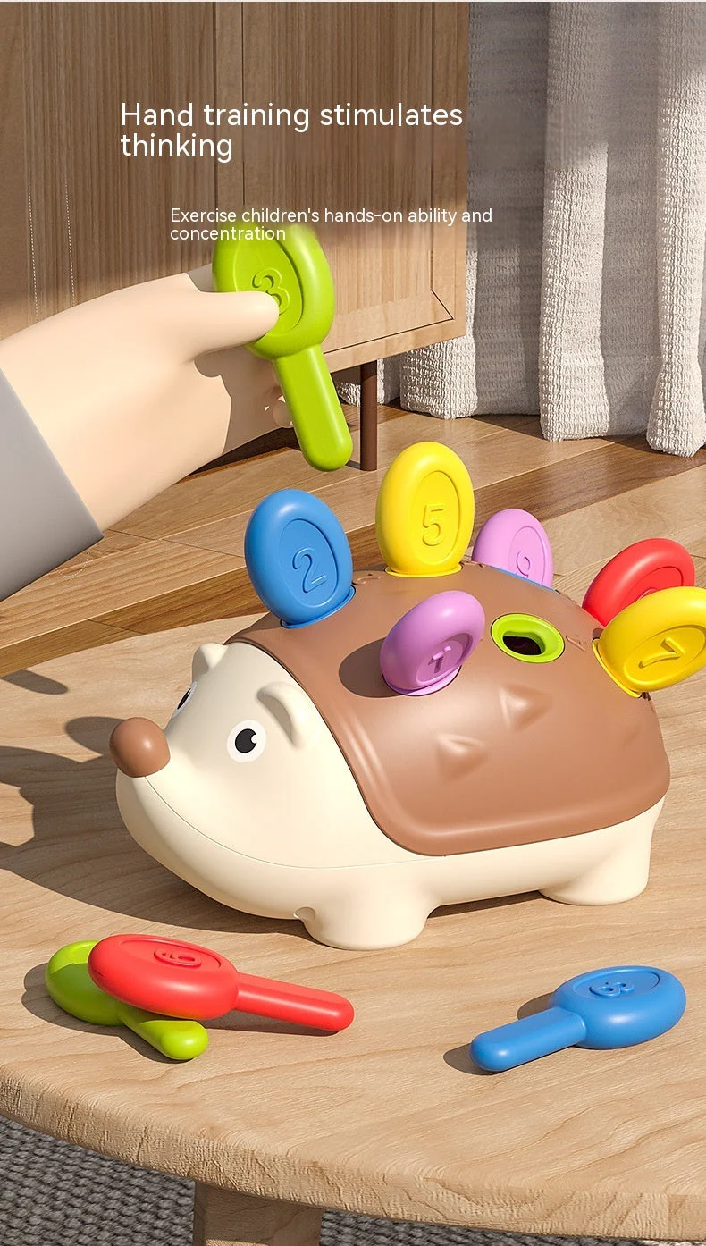 Fine Motor Training Toys Early Childhood Education Hand-eye Coordination Splicing Little Hedgehog - Image 8