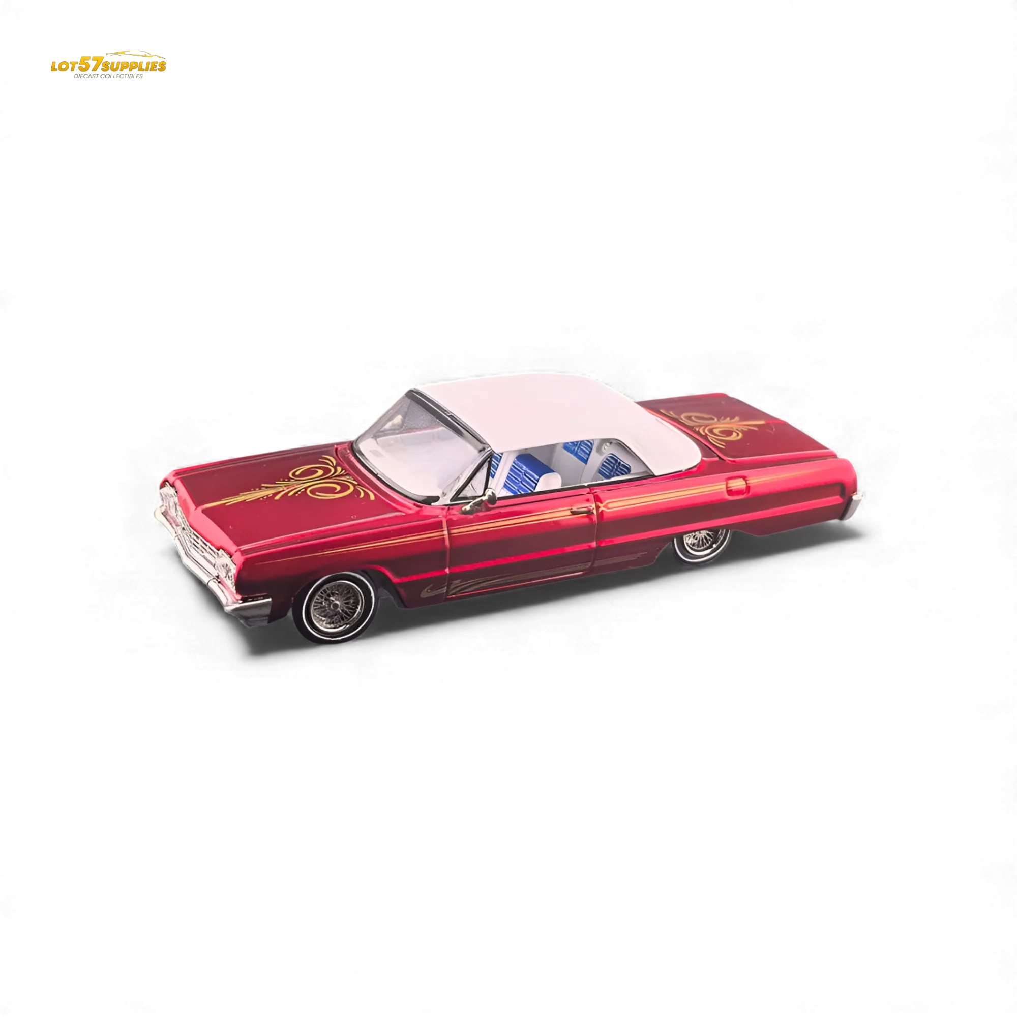 Fine Works64 Chevrolet Impala - Transparent Red Luxury - 1:64 - Image 2