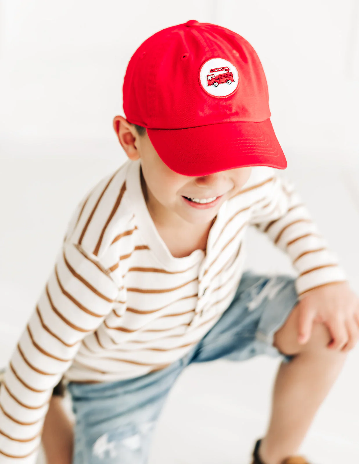 Firetruck Patch Baseball Hat - Image 3