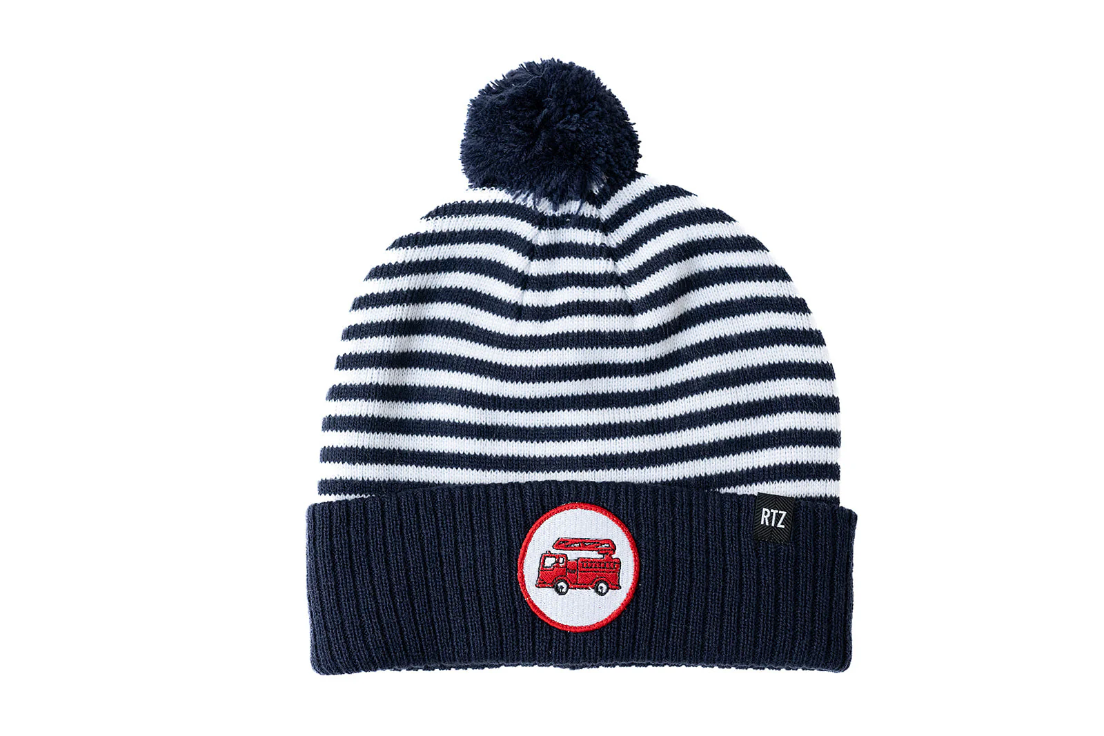 Firetruck Patch Pom Pom Hat - Image 3