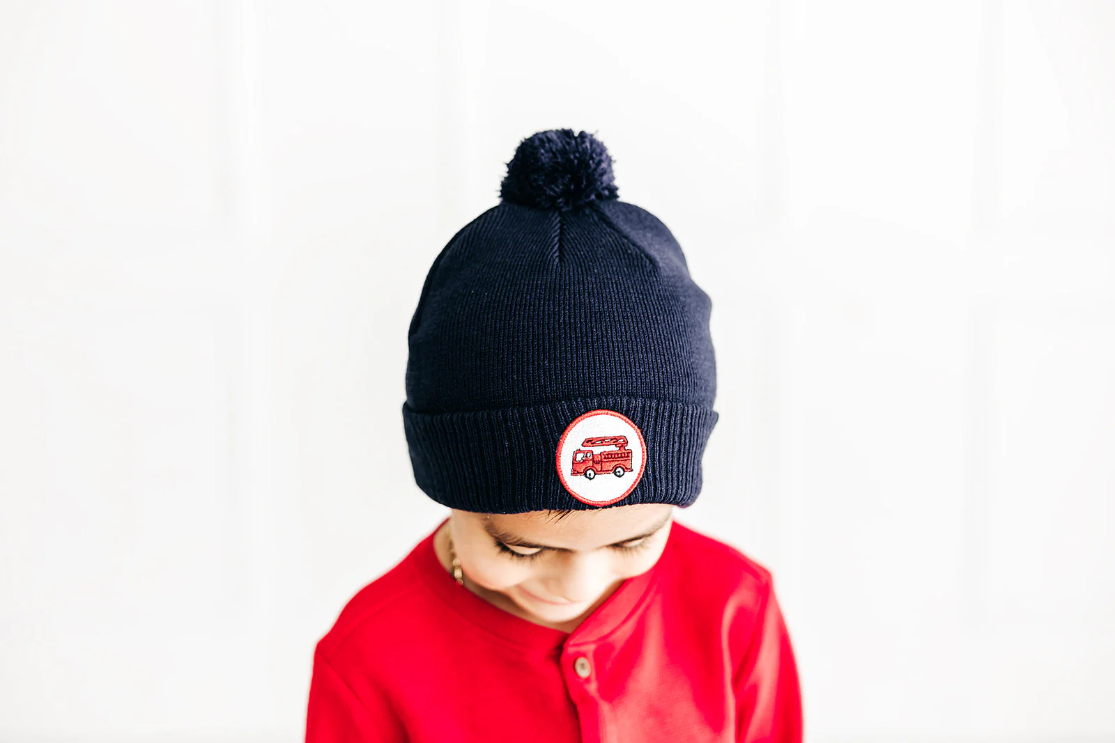 Firetruck Patch Pom Pom Hat - Image 8
