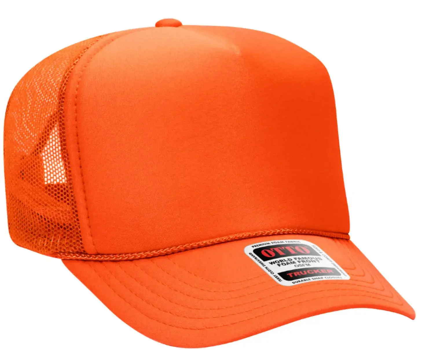 Fish On Hooks Adult Otto Foam Trucker Hat - Image 4