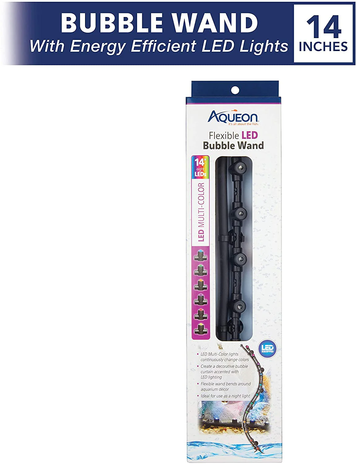 Fish Tank Aquarium Flexible LED Accent Light and Bubble - Image 2