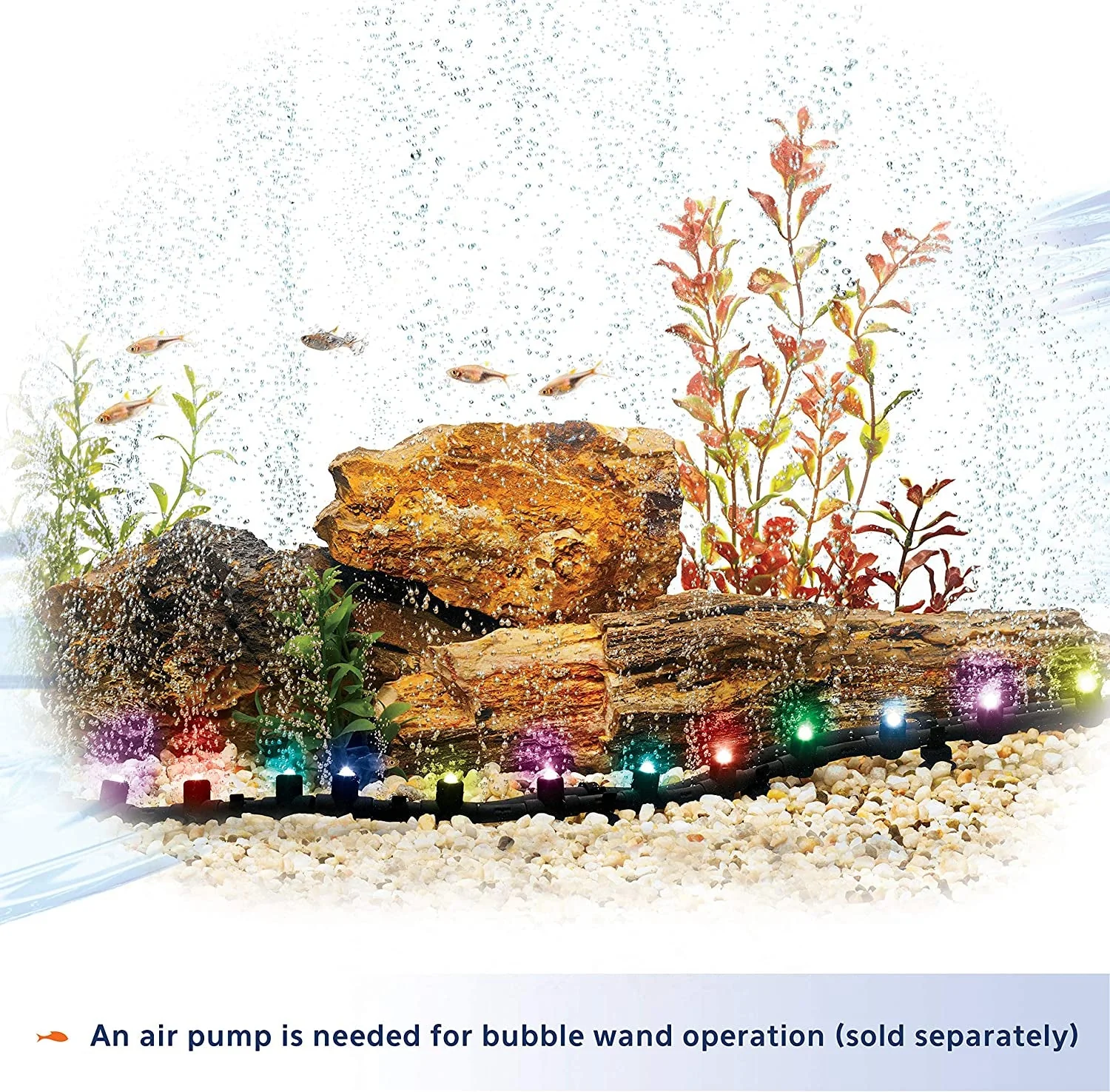 Fish Tank Aquarium Flexible LED Accent Light and Bubble - Image 8