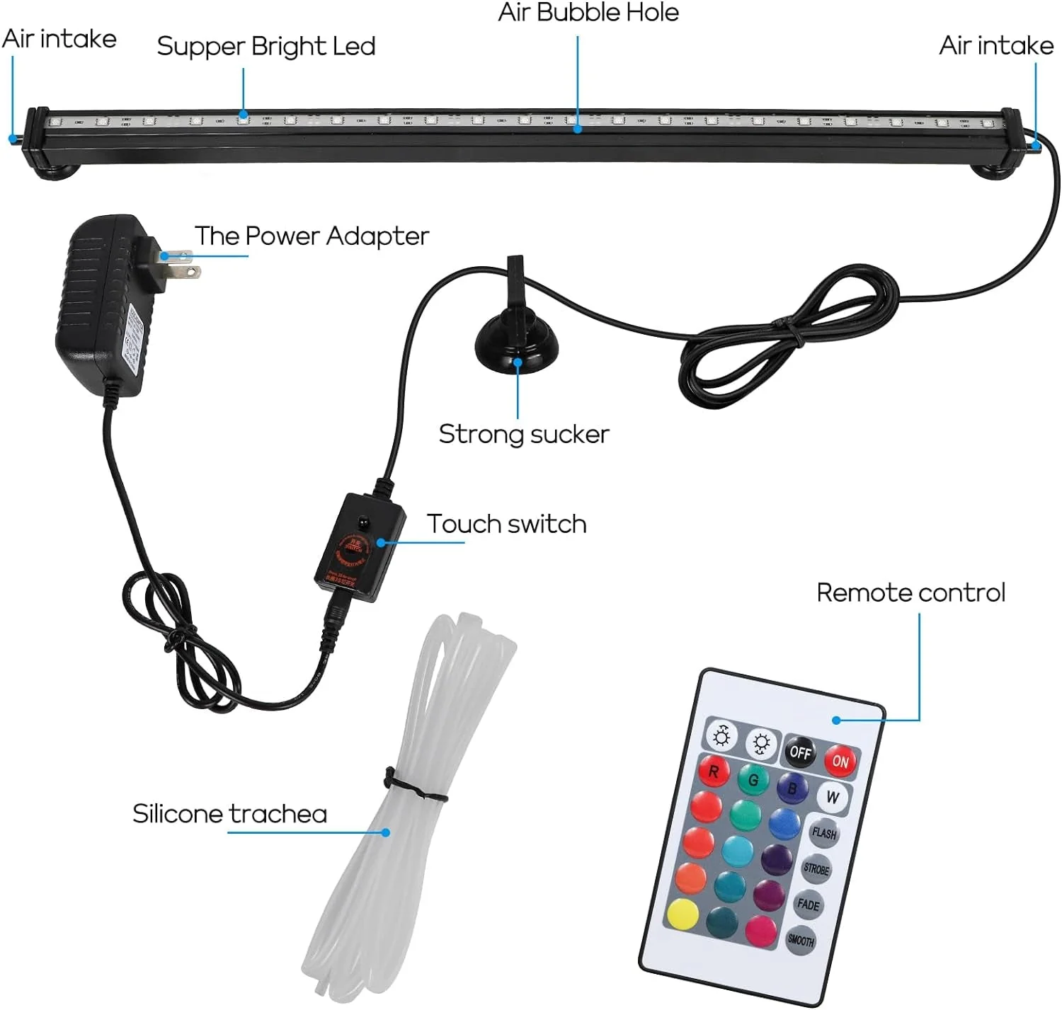 Fish Tank Light with Air Bubble Hole - Image 5