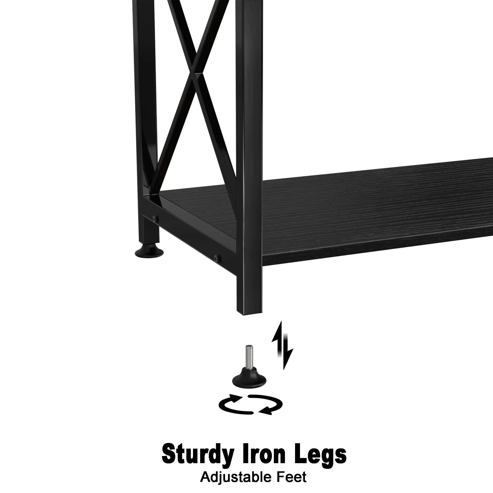 Fish Tank Stand Metal Aquarium Stand for 20 Gallon Long with Accessories Storage - Image 4
