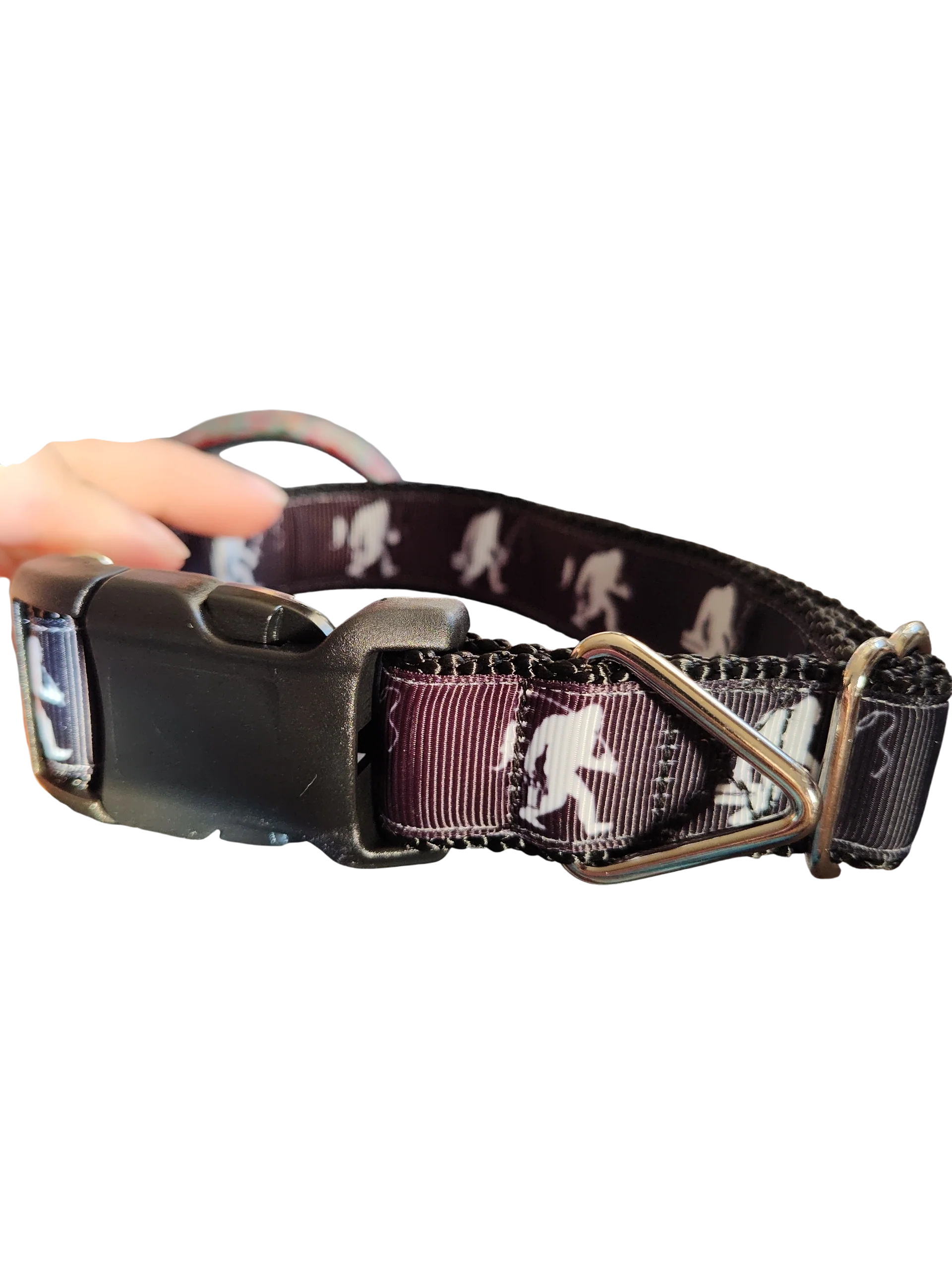 Fishing Sasquatch Nylon Dog Collar MD, LG, XL, Leash - Image 2