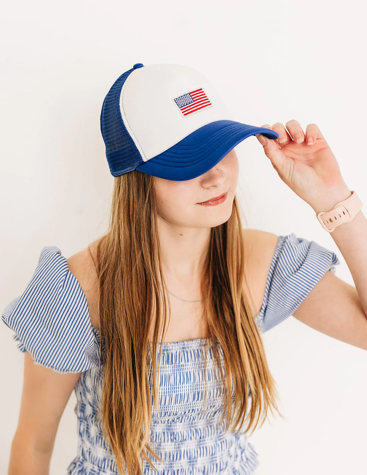 Flag Patch Trucker Hat - Image 17