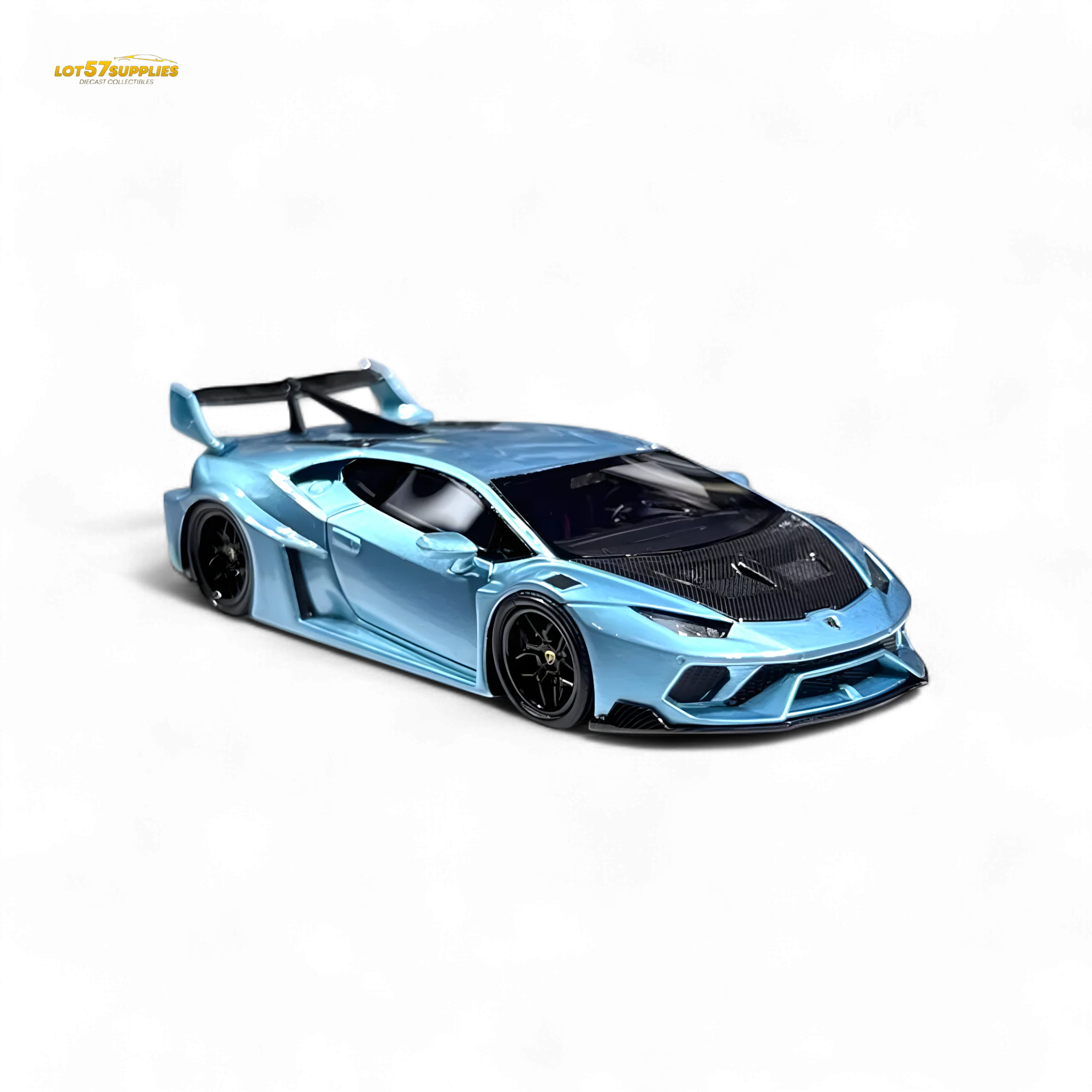 Flame Lamborghini Huracan LP610-4 ICE BLUE 1:64 - Image 4