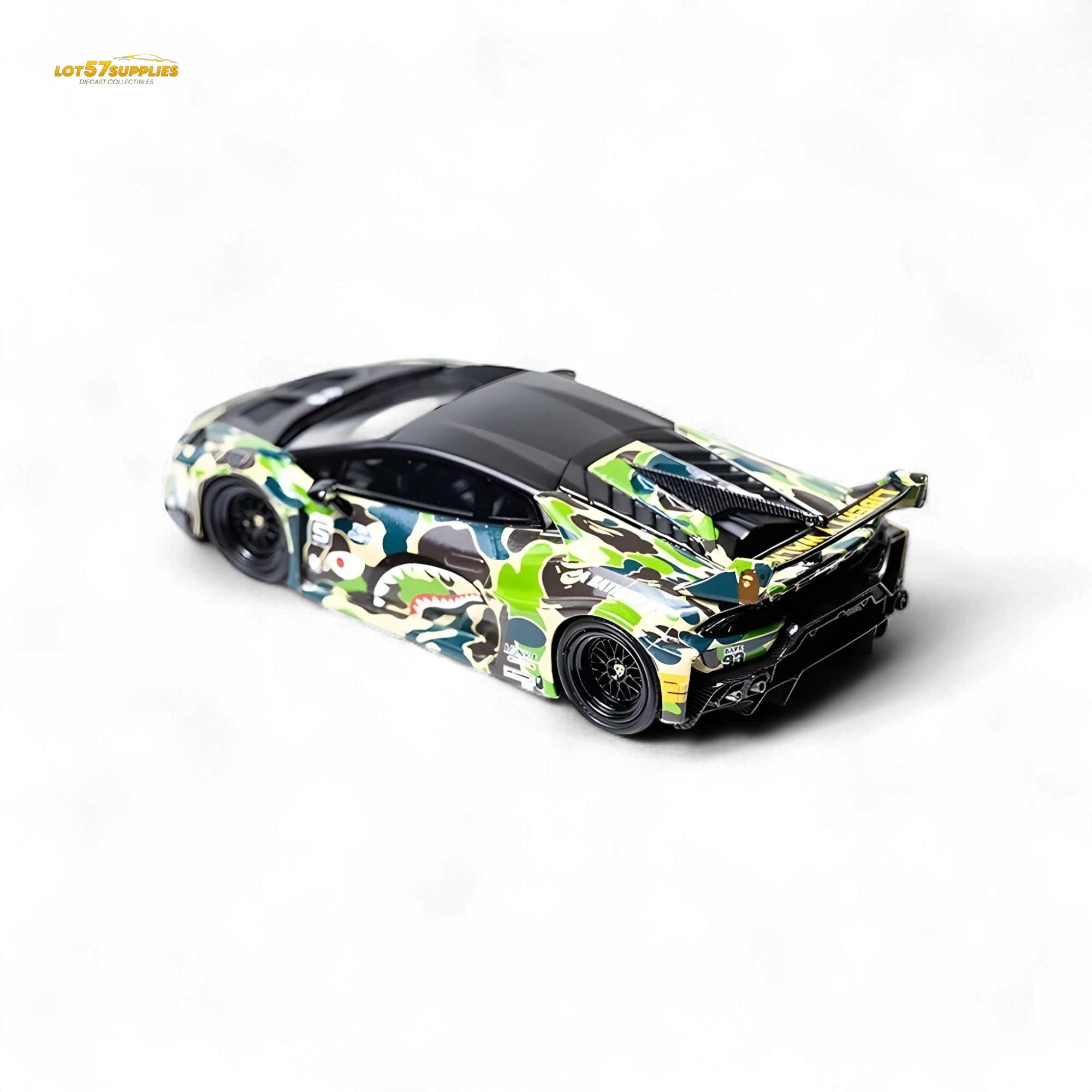 Flame Lamborghini Huracan LP610-4 LWBK WideBody Camouflage 1:64 - Image 3