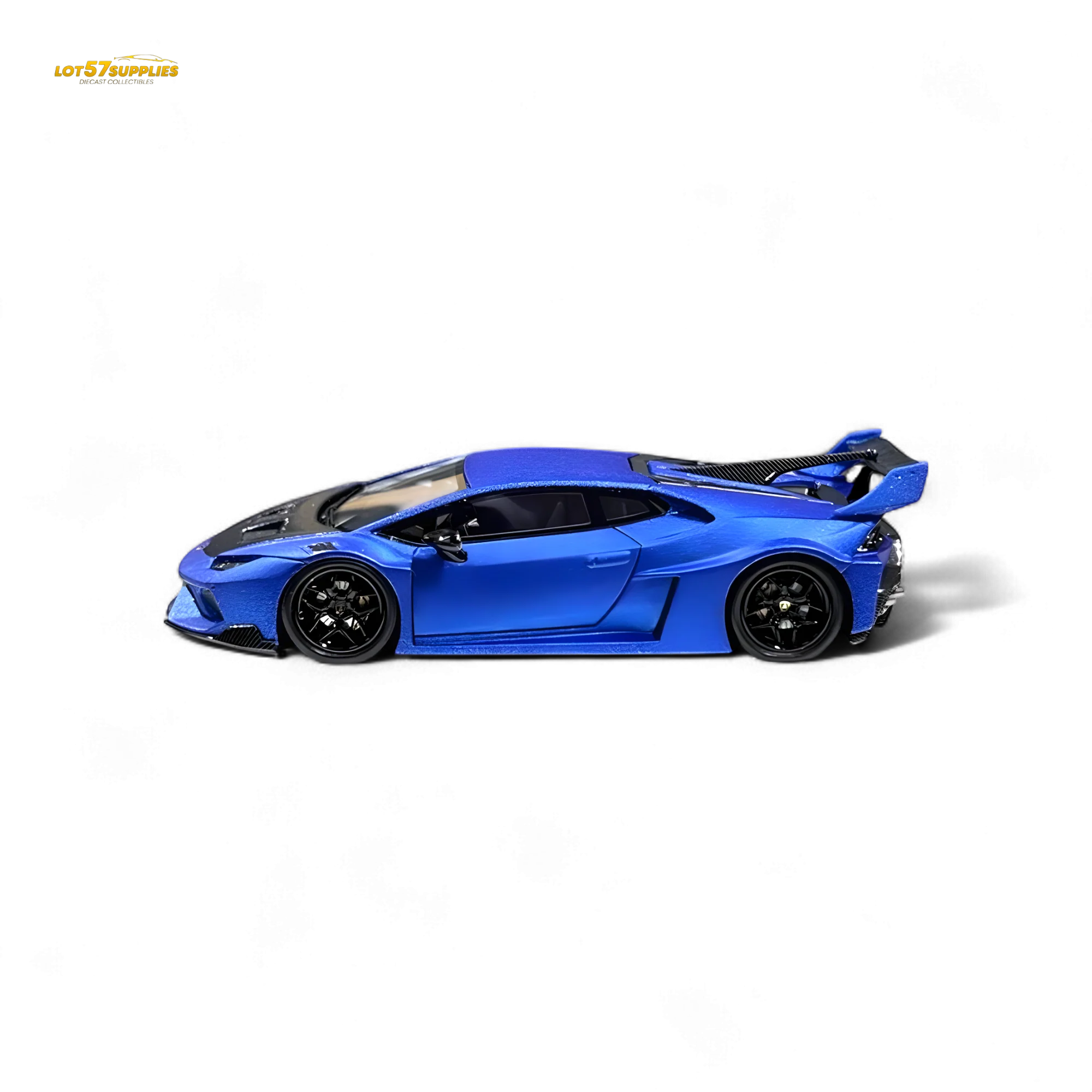 FLAME Lamborghini Huracan LP610-4 WideBody Resin - Matte Blue 1:64 - Image 3
