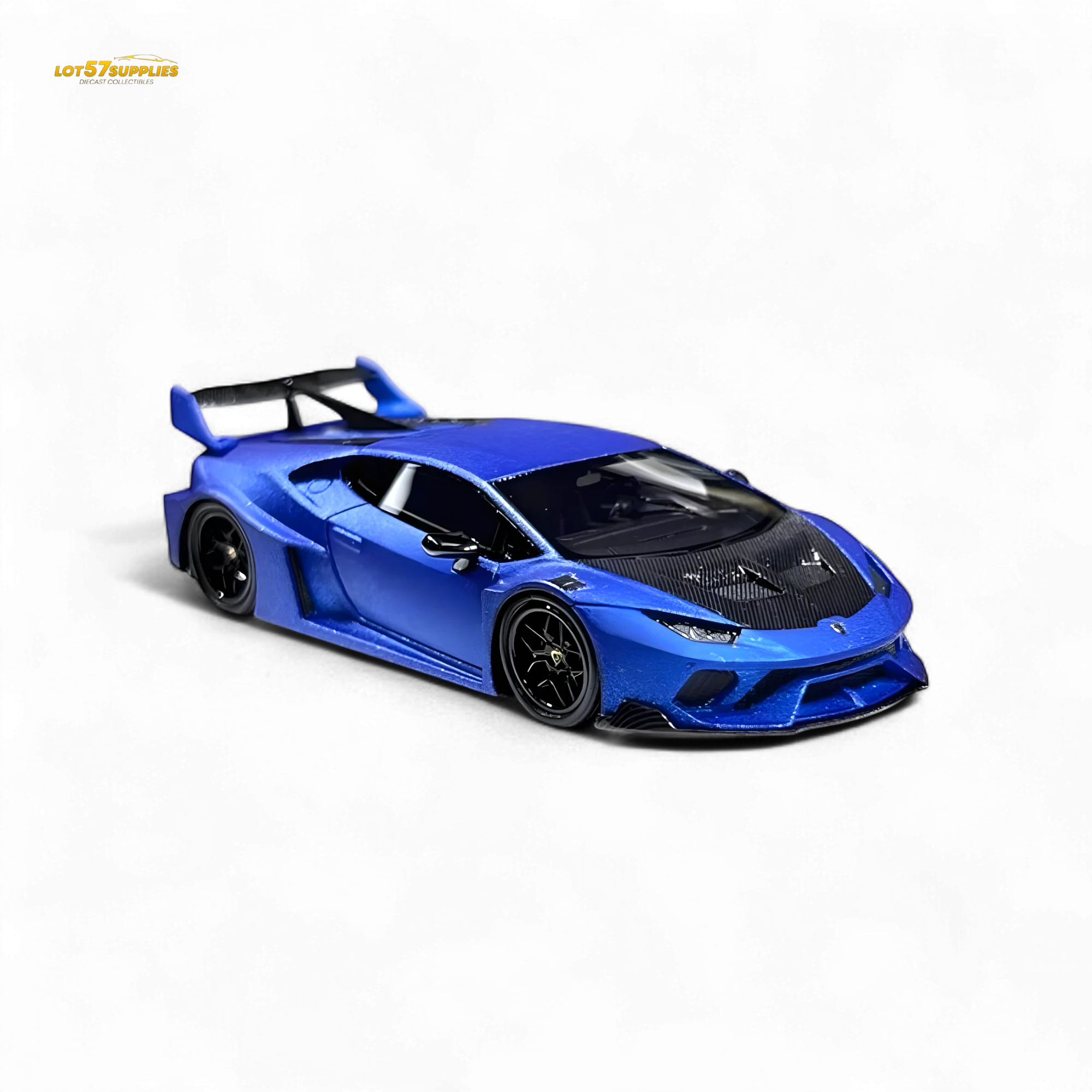 FLAME Lamborghini Huracan LP610-4 WideBody Resin - Matte Blue 1:64 - Image 4