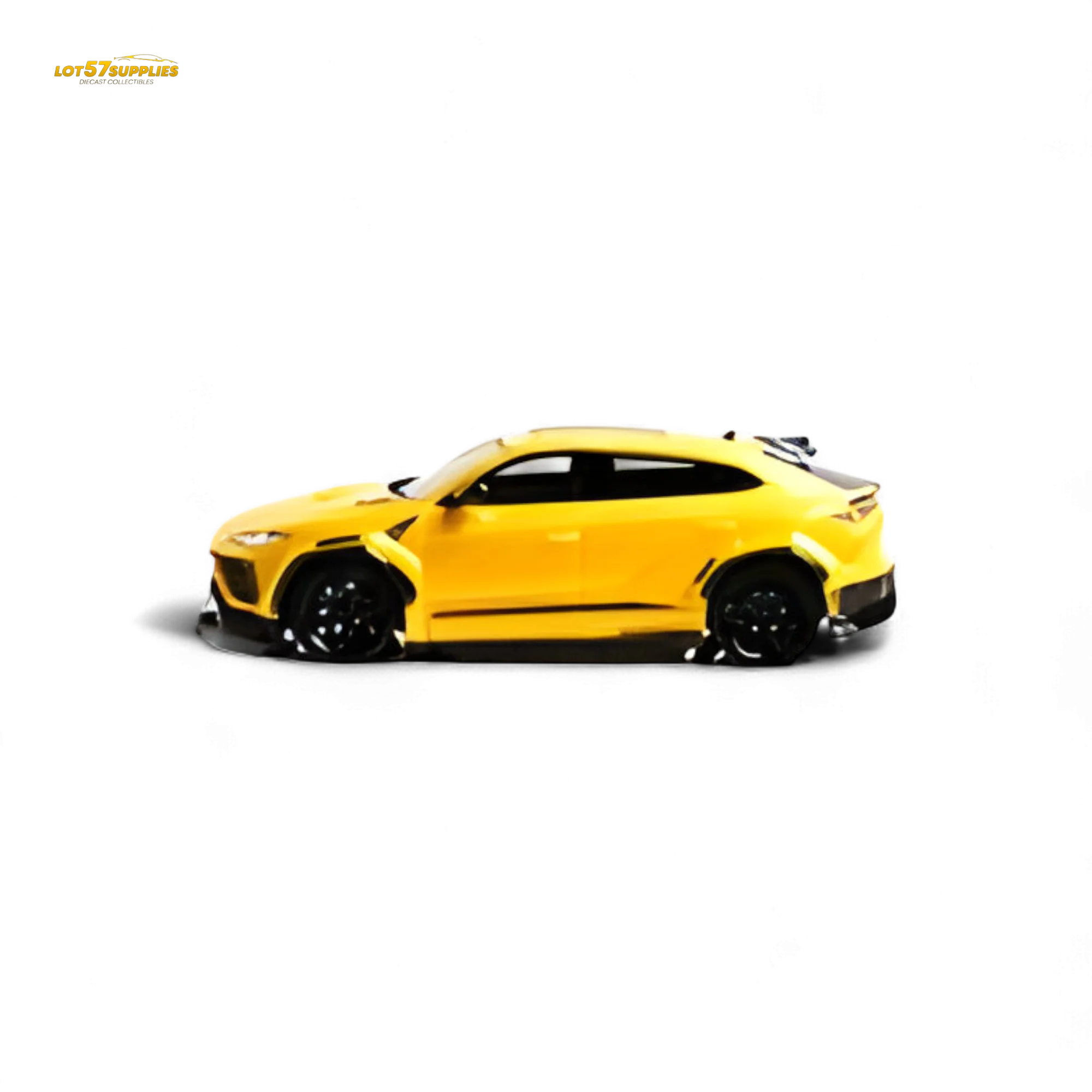 Flame Lamborghini Urus LBWK Giallo Auge Yellow 1:64 - Image 2