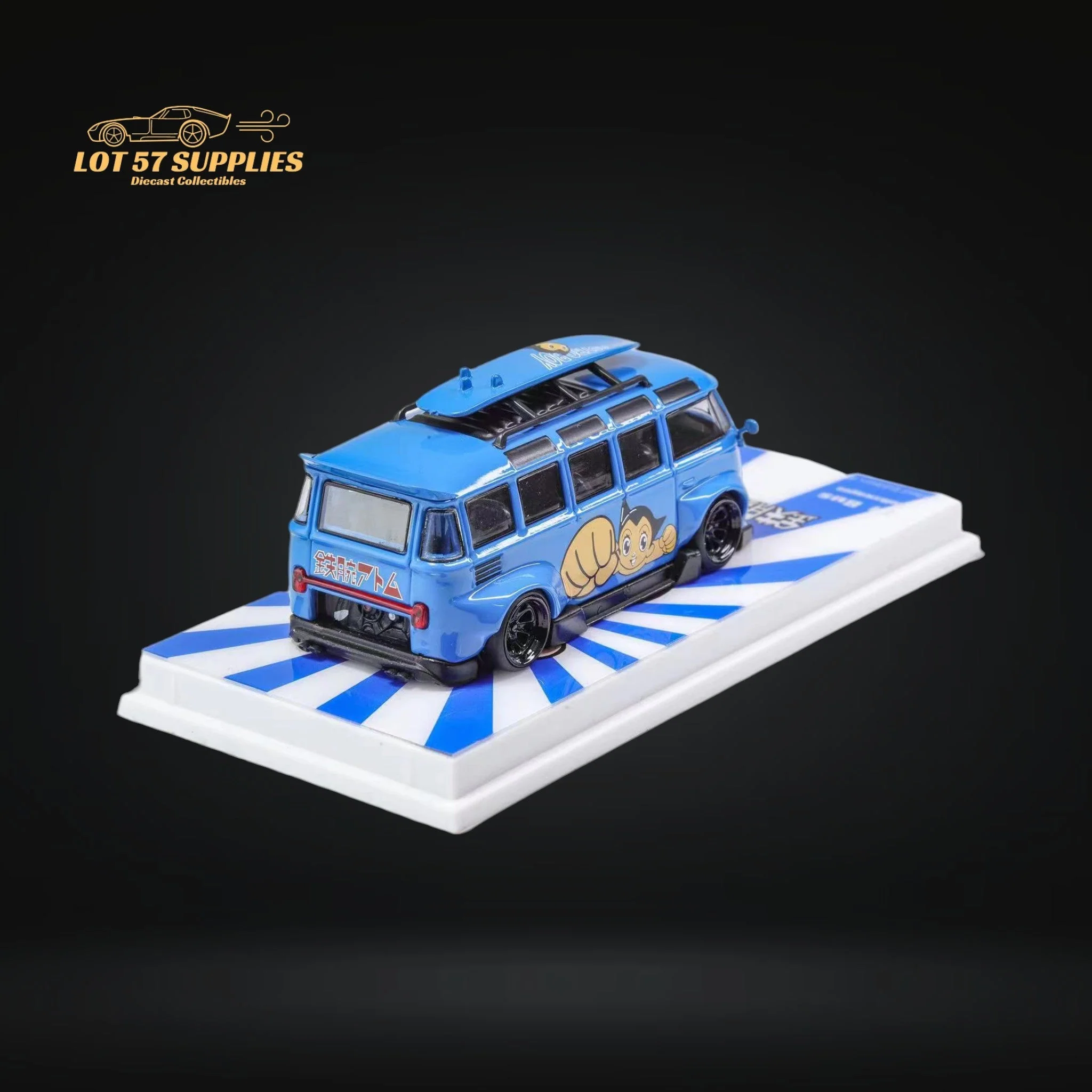 Flame Model VW Volkswagen T1 Astro Boy Blue 1:64 - Image 3