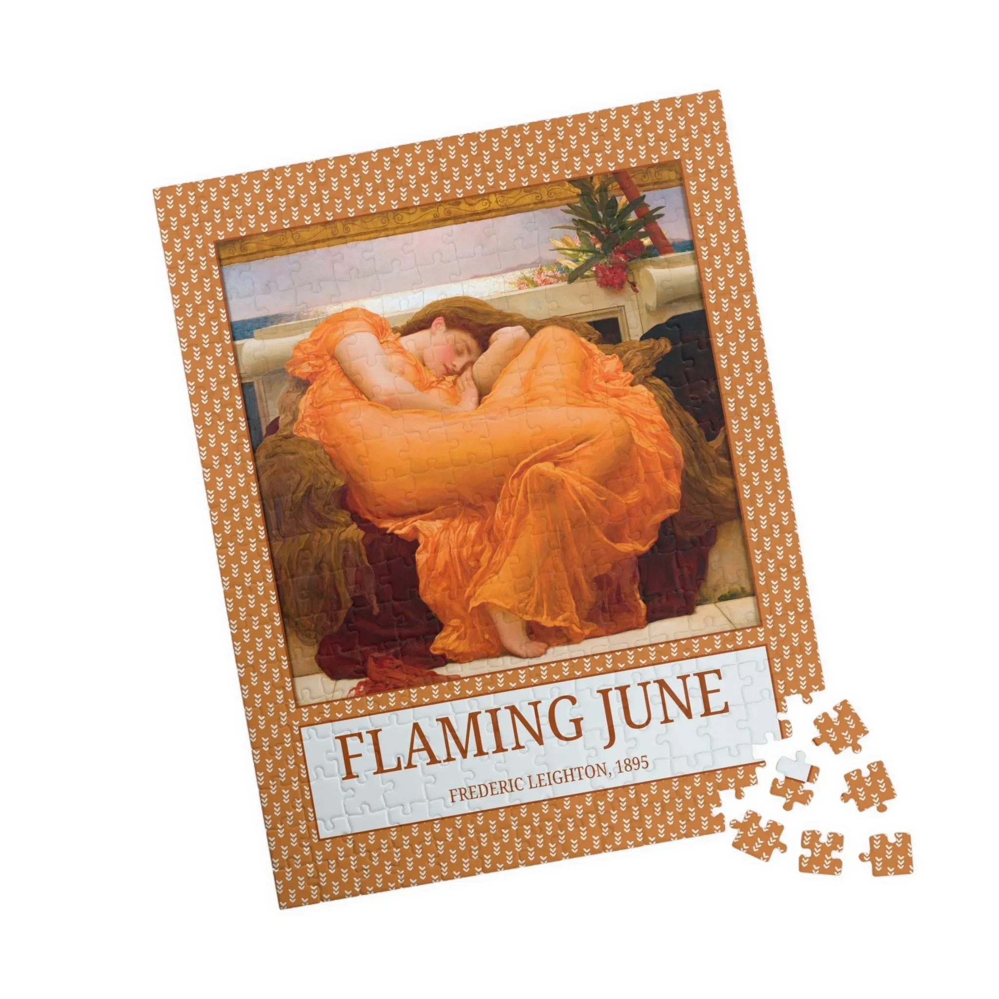 Flaming June by Frederic Leighton: Colorful Art History Puzzle - Image 3