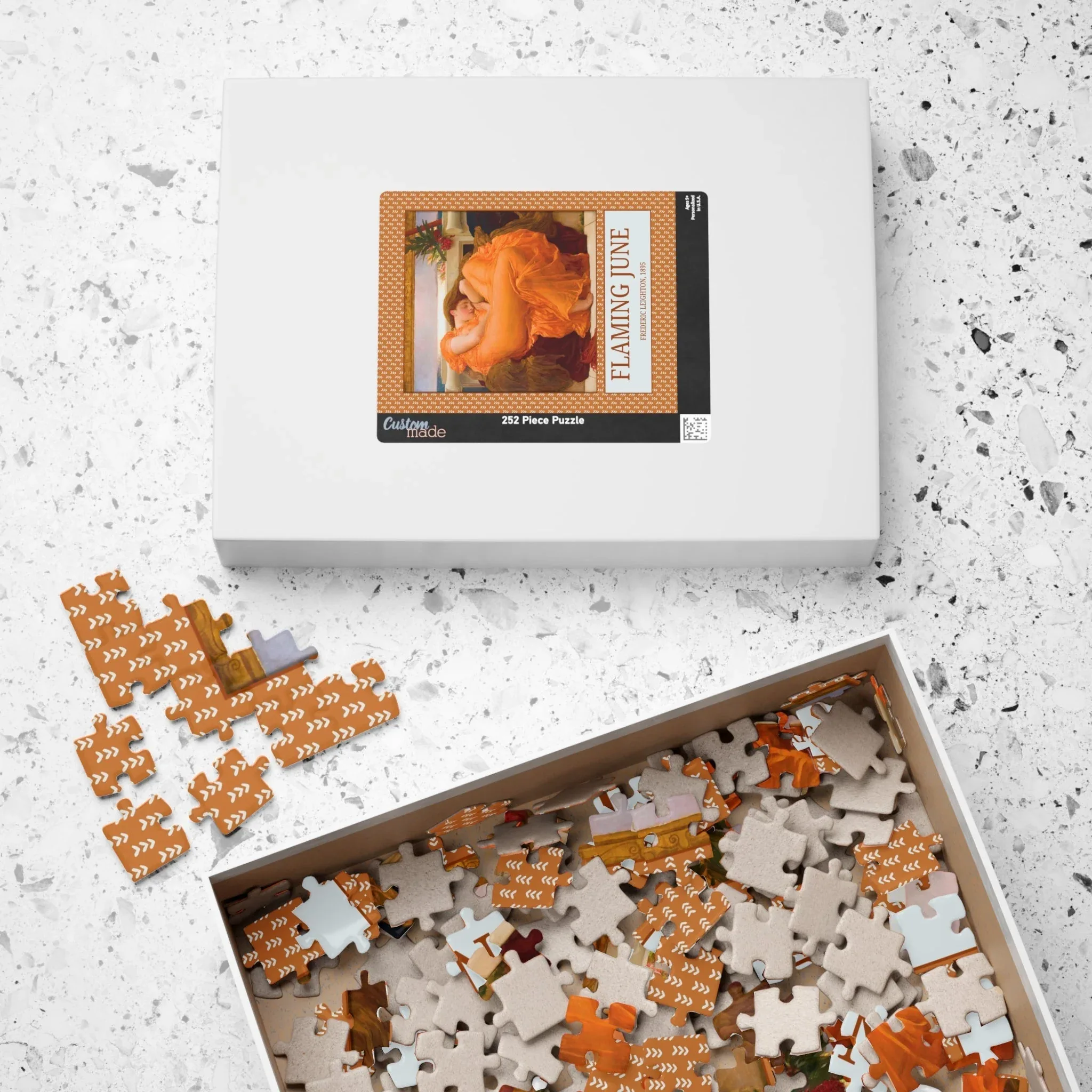 Flaming June by Frederic Leighton: Colorful Art History Puzzle - Image 4