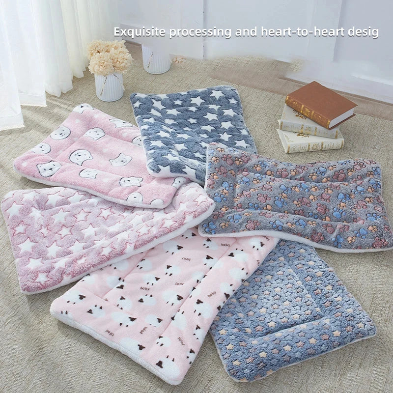Flannel Pet Sleeping Mat & Dog Bed – Soft, Washable, and Durable - Image 3