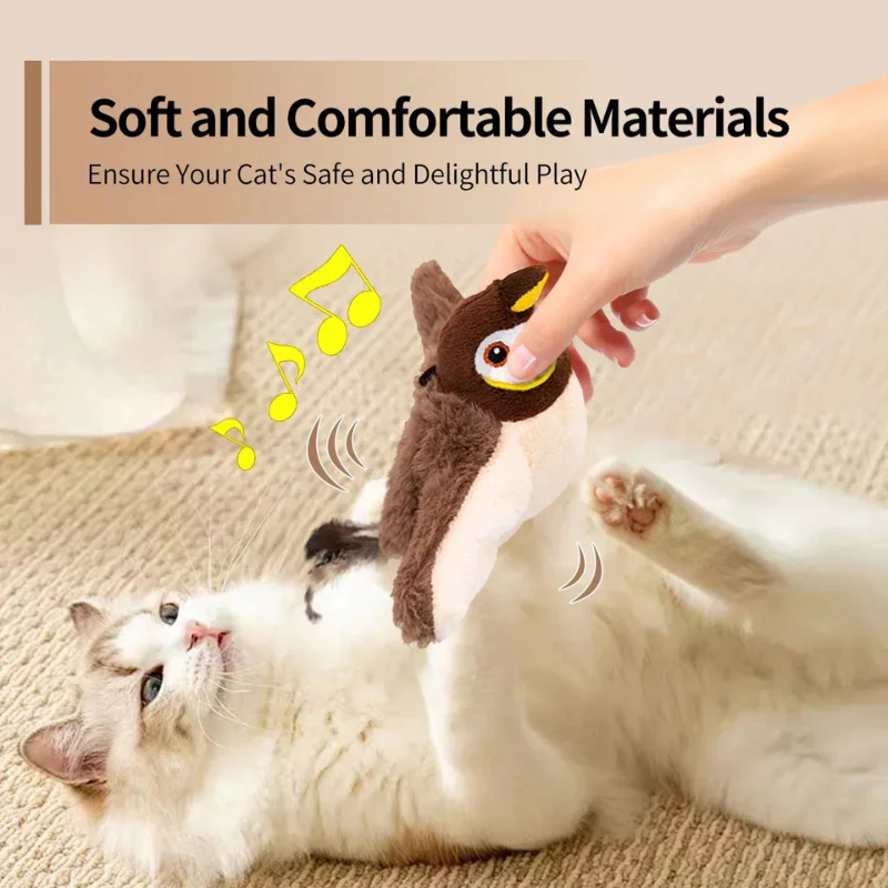Flapping Bird Cat Toy – Interactive Catnip Plush - Image 6