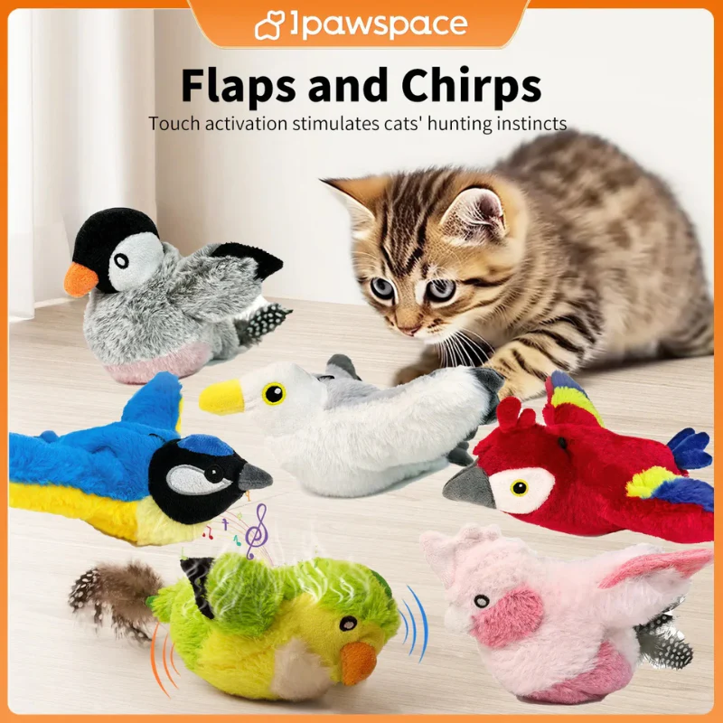 Flapping Bird Cat Toy – Interactive Catnip Plush - Image 7