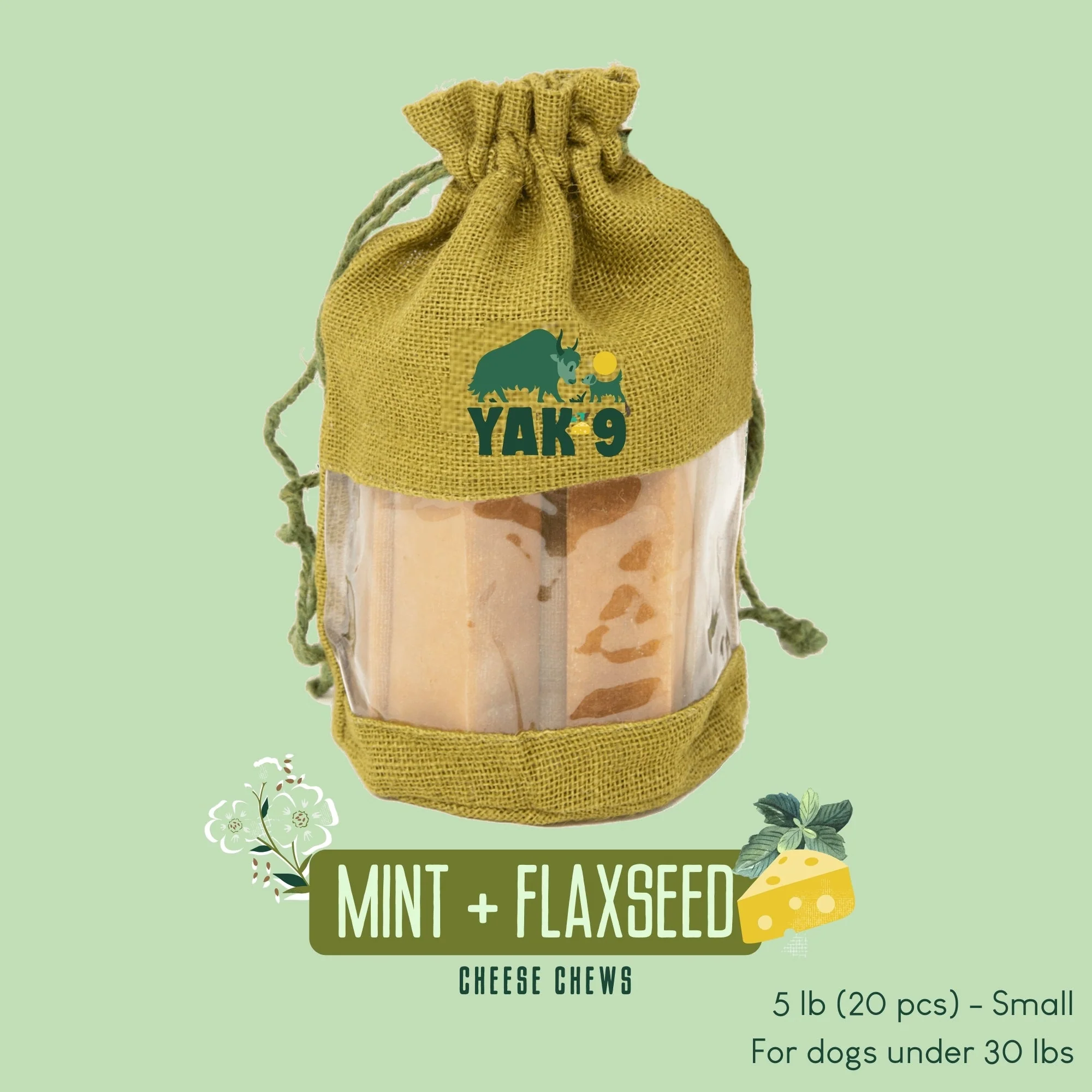 Flaxseed & Mint Cheese Chews for Dogs - Image 12