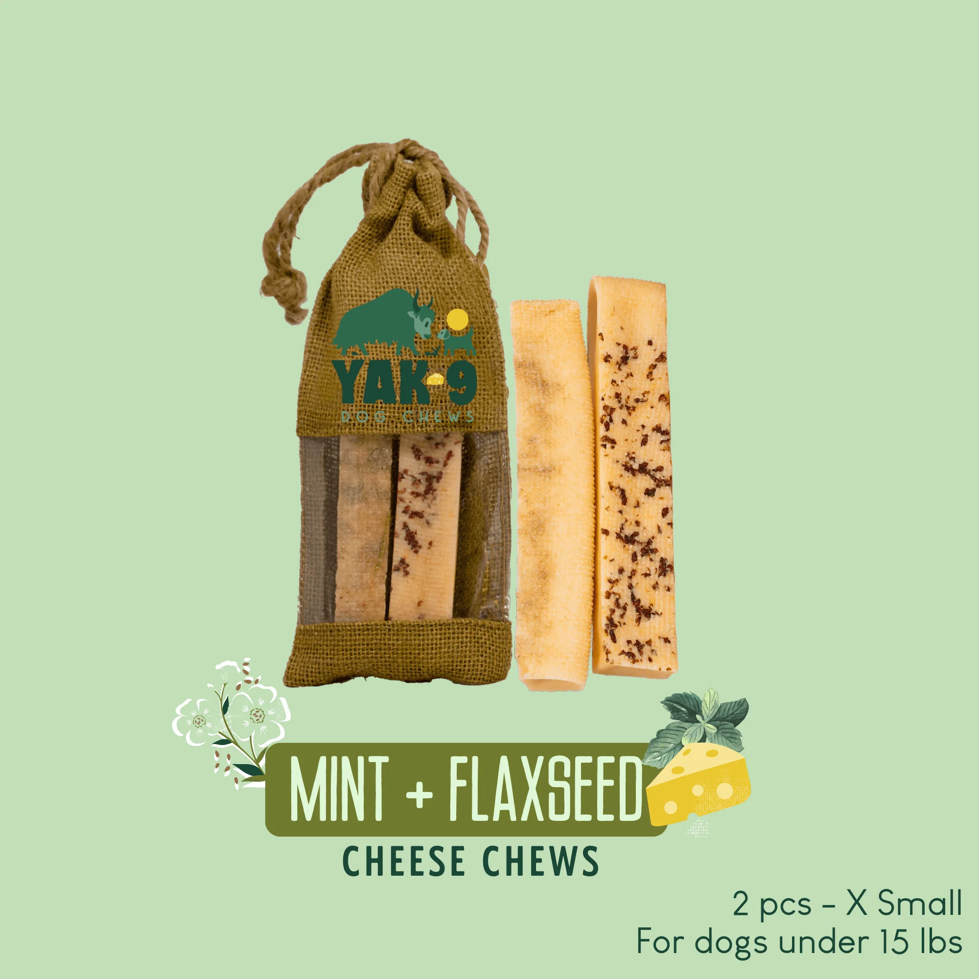 Flaxseed & Mint Cheese Chews for Dogs - Image 23
