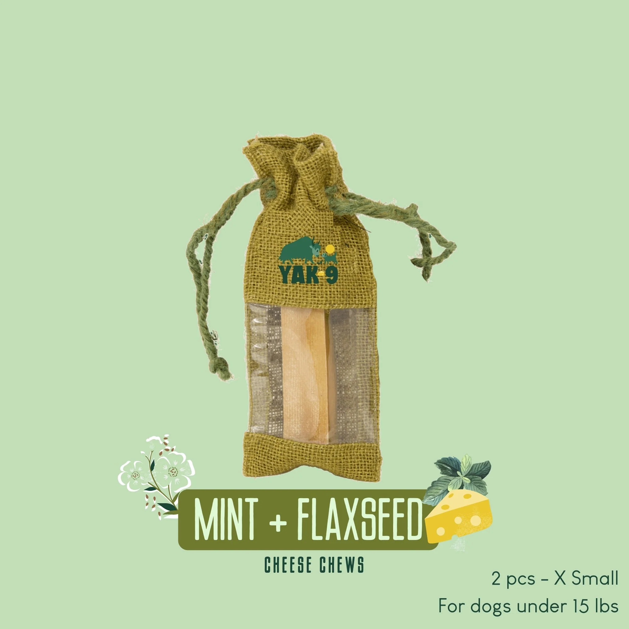 Flaxseed & Mint Cheese Chews for Dogs - Image 5
