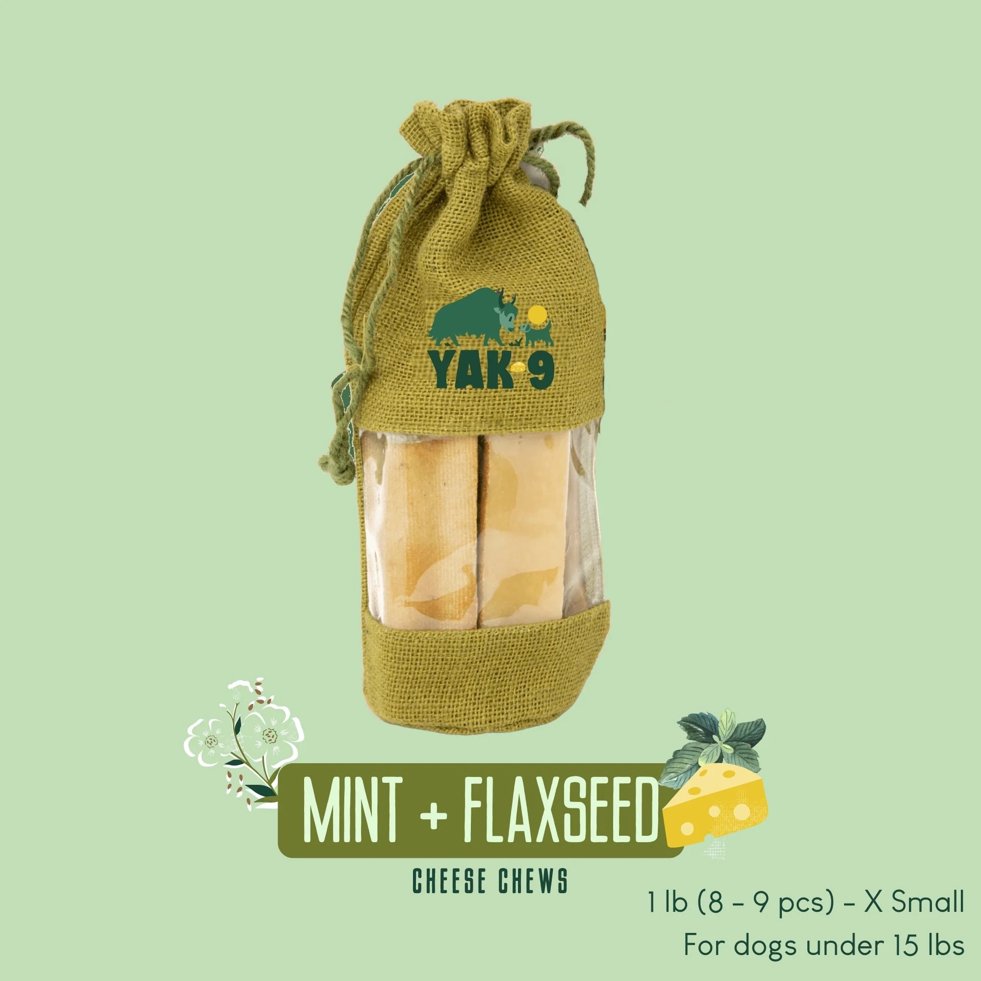 Flaxseed & Mint Cheese Chews for Dogs - Image 6