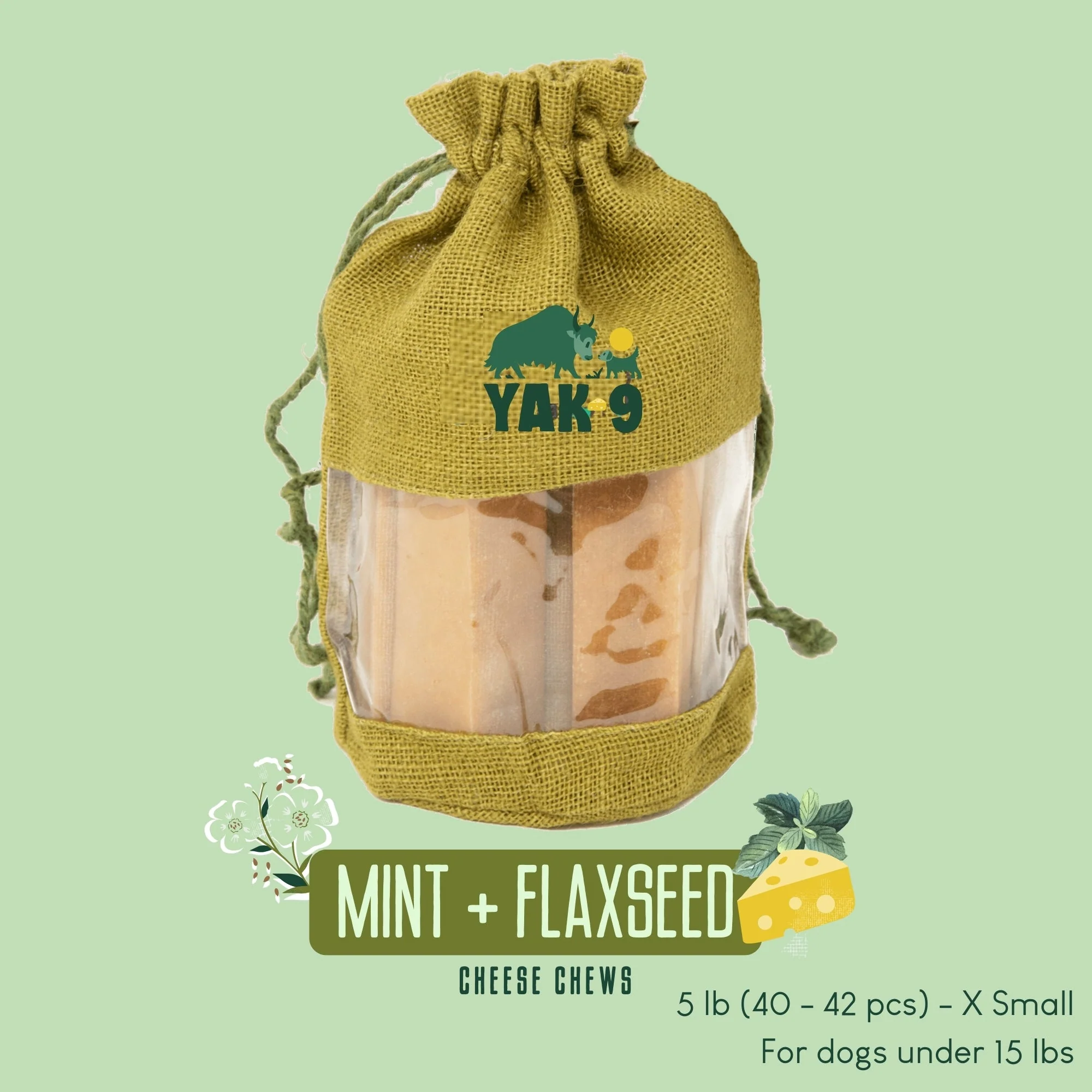Flaxseed & Mint Cheese Chews for Dogs - Image 8